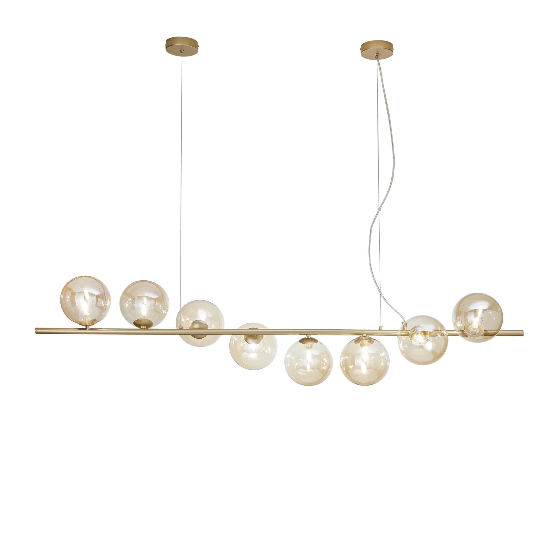 Lampadario a sospensione Disponibile in oro o nero 8XG9 Altezza regolabile - 4