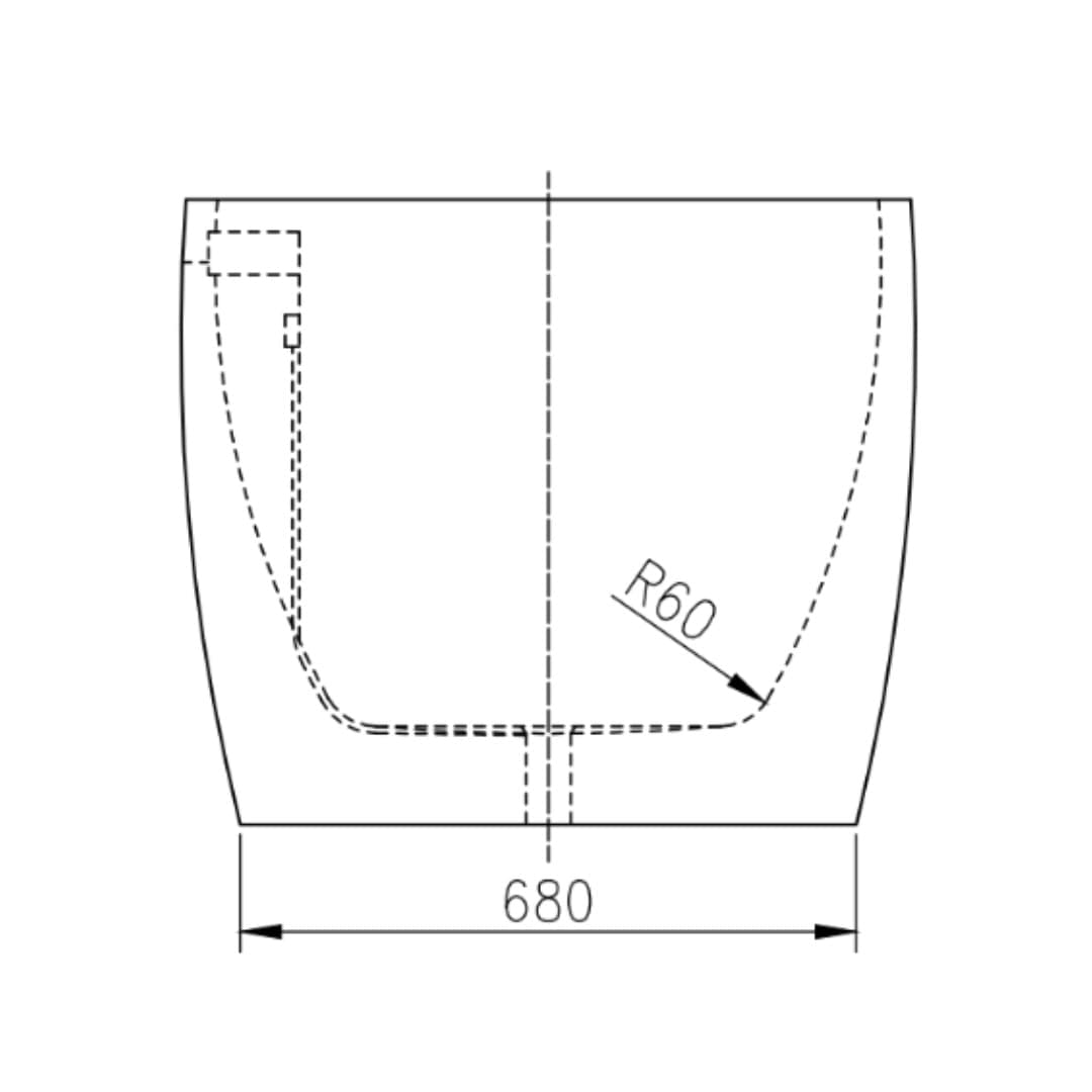 Vasca da Bagno Free Standing Design Moderno ed Elegante cm 170 - 5