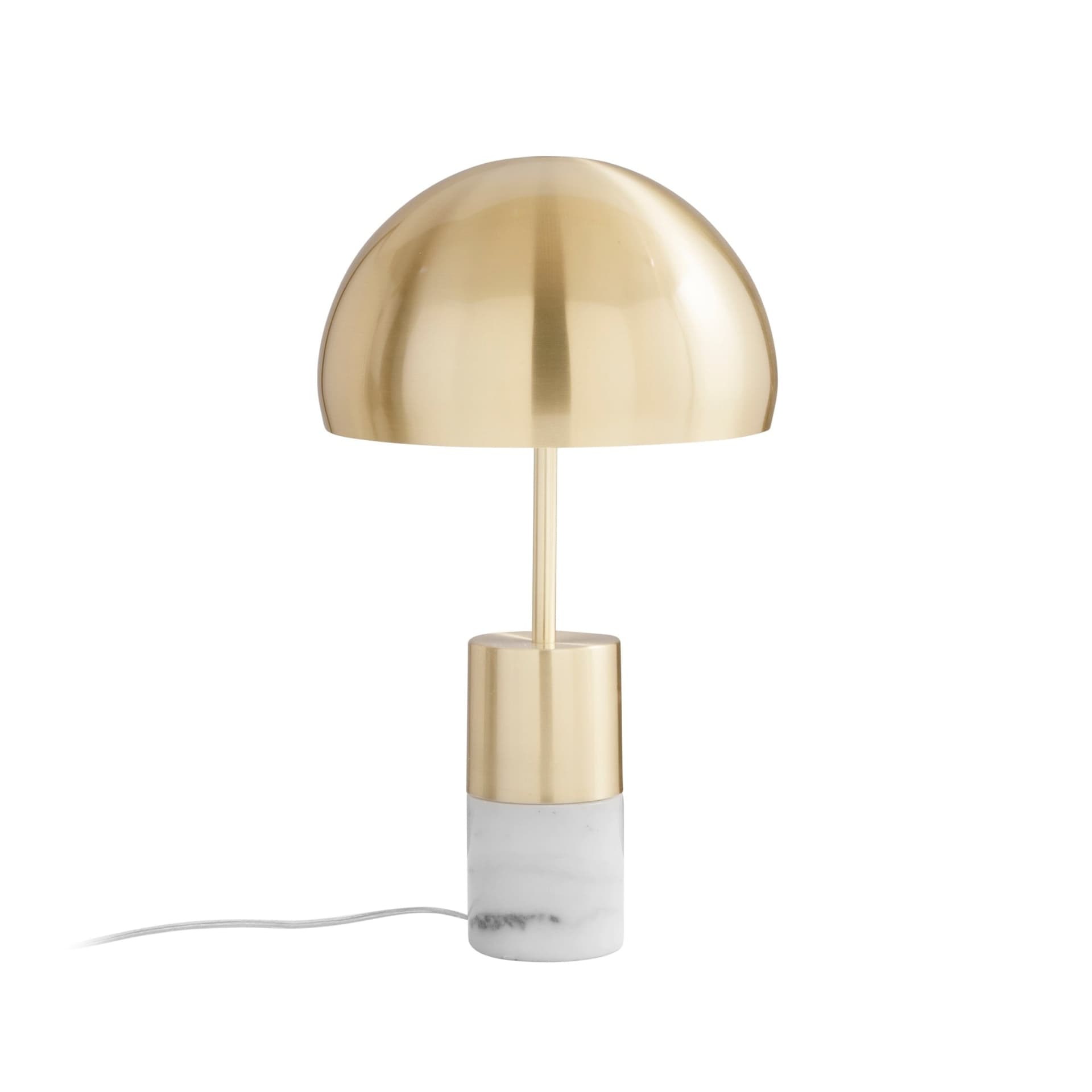 Lampada da comodino o salotto Disponibile in oro o nichel e marmo 2xE14 - 4