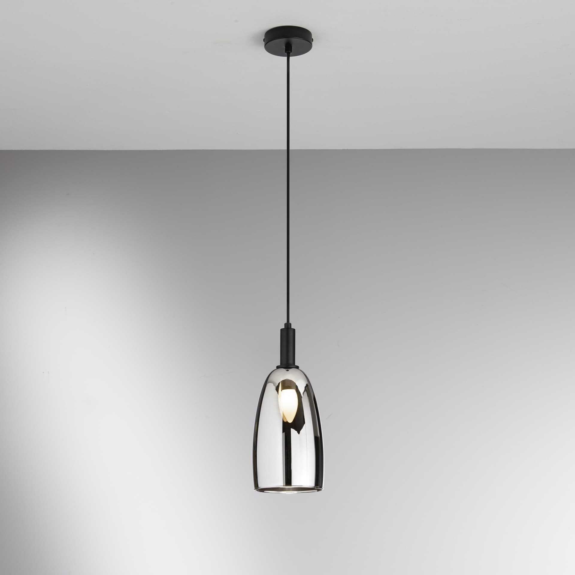 Lampadario a sospensione Lampada singola nera Stile industriale moderno 1XE14 - 5