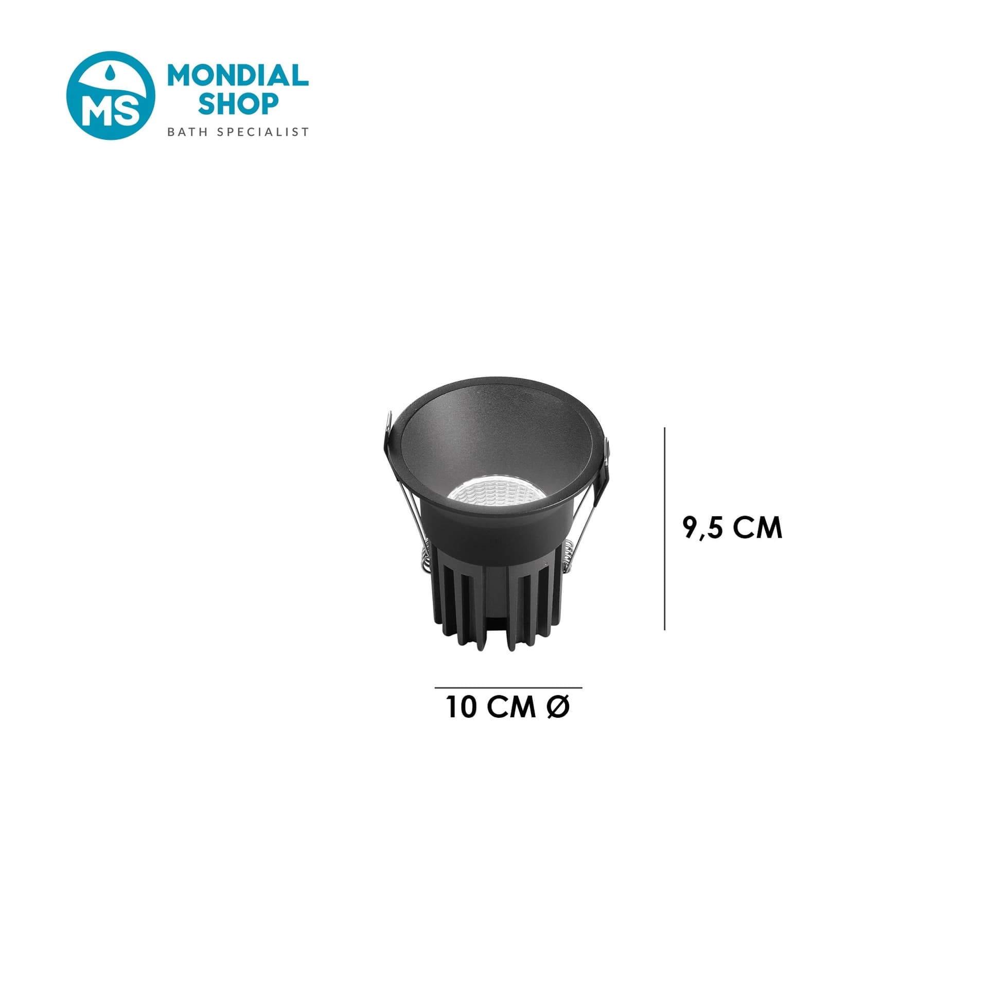 Faretto da incasso Professionale LED 18W Disponibile in bianco o nero - 7