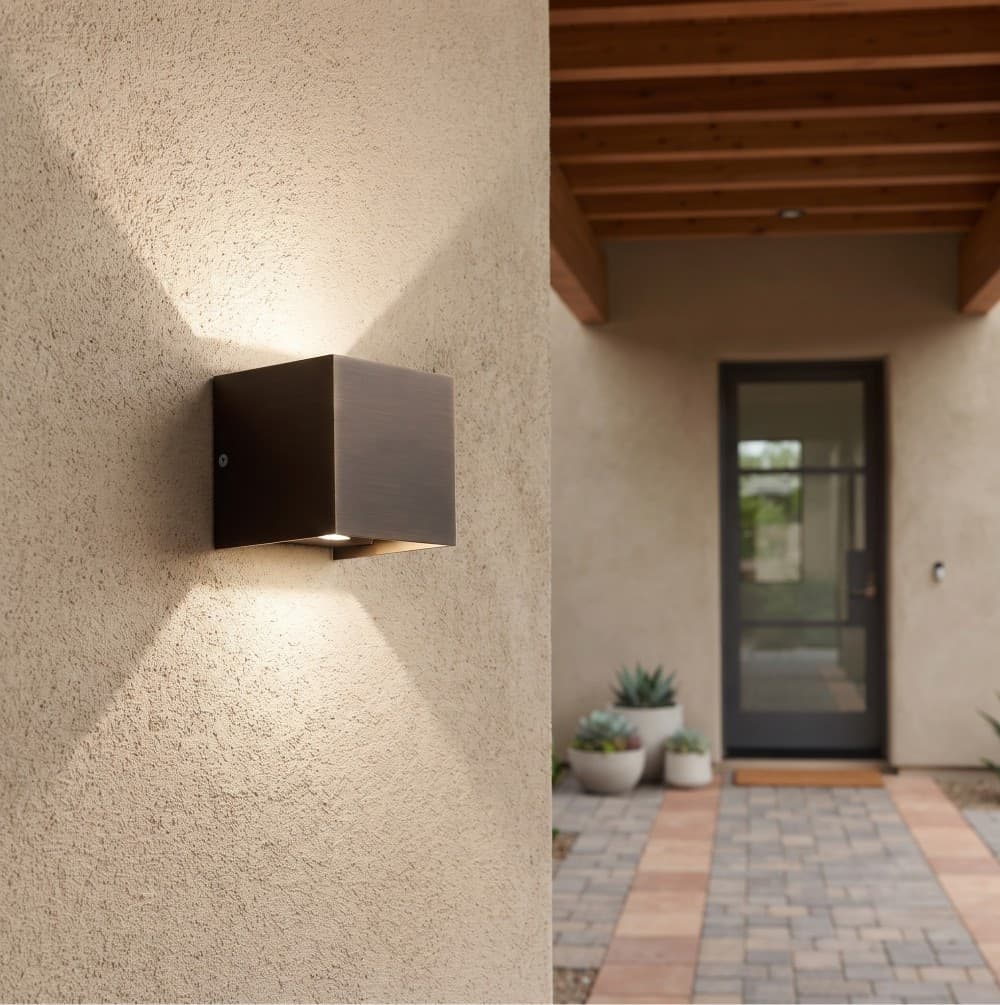 Applique Esterno Moderna LED Cubo 12W 4 Varianti - 1