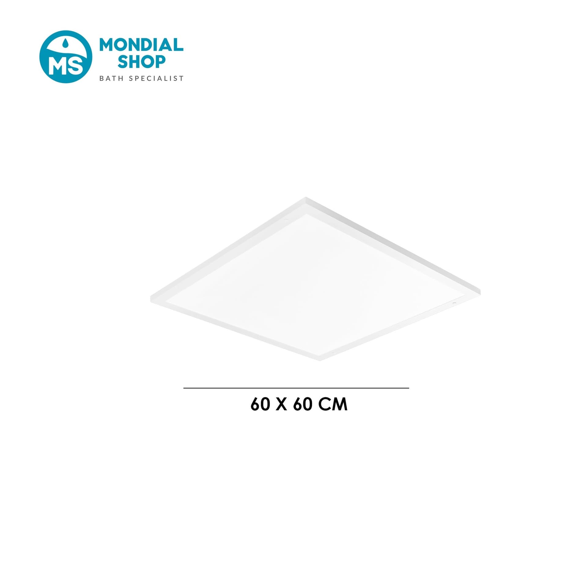 Pannello LED bianco ultra sottile Design moderno adatto a Stanze Camere o Uffici 60x60 cm 24W - 3