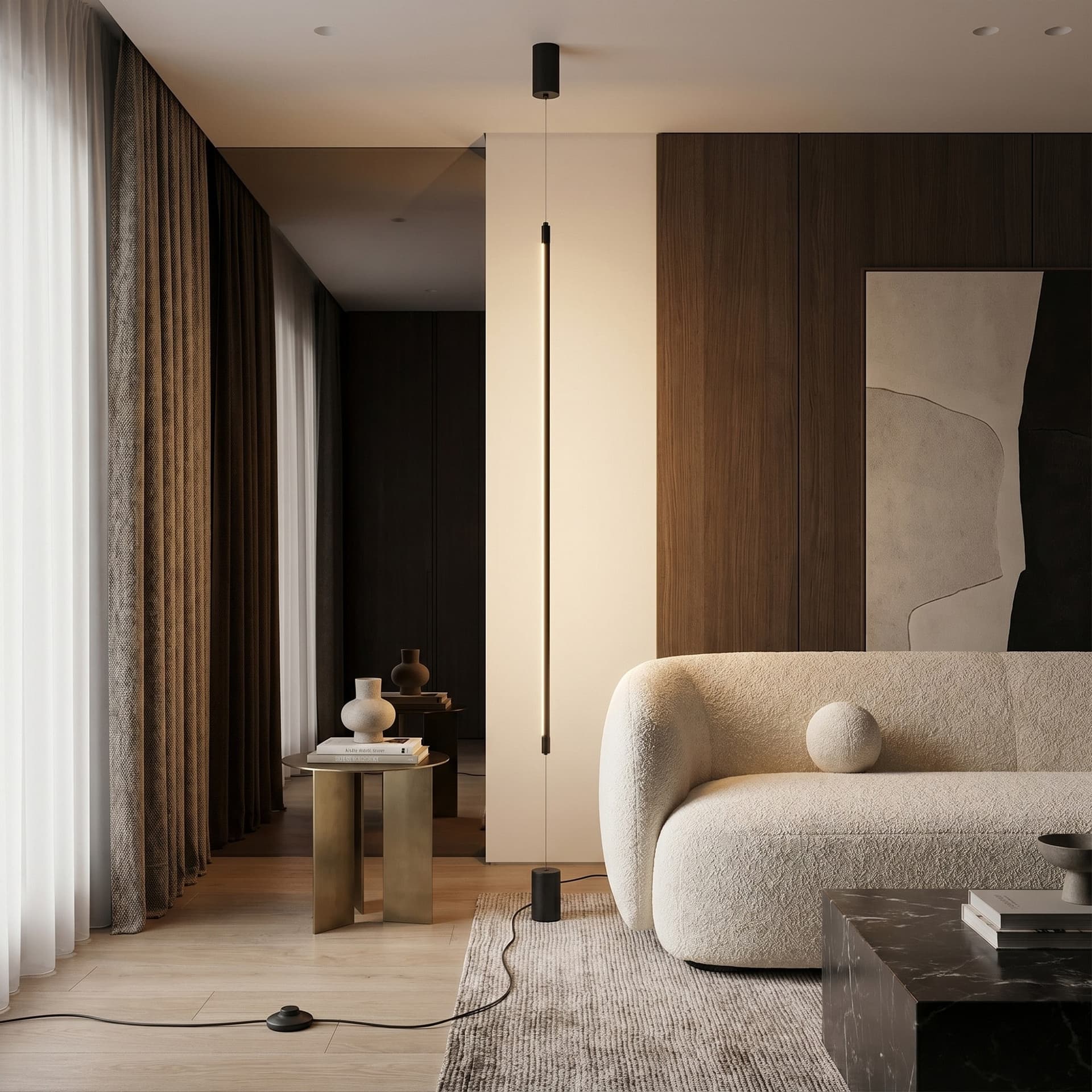 Lampada piantana da terra Disponibile in 3 varianti Design verticale 15W - 2