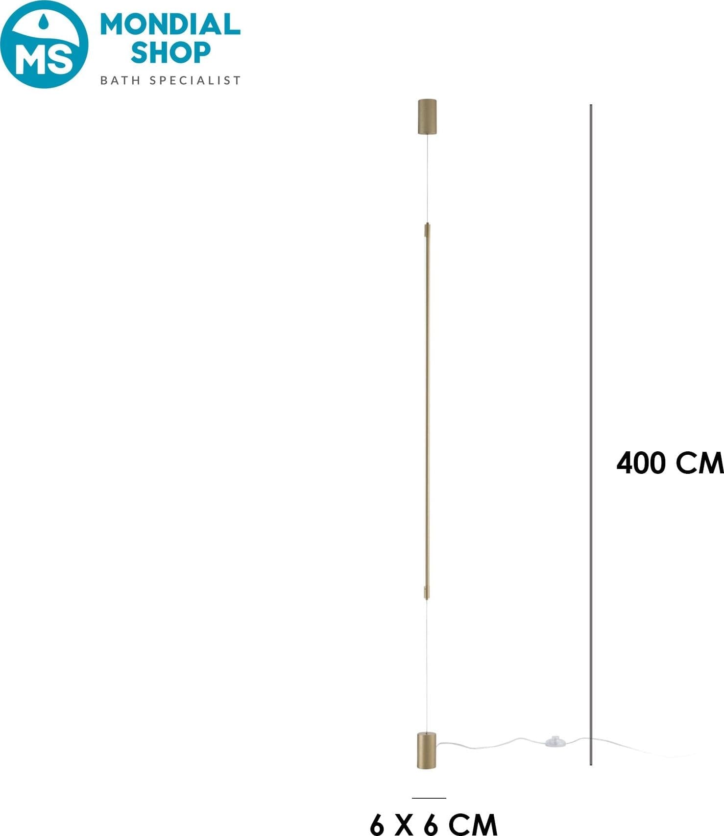 Lampada piantana da terra Disponibile in 3 varianti Design verticale 15W - 13