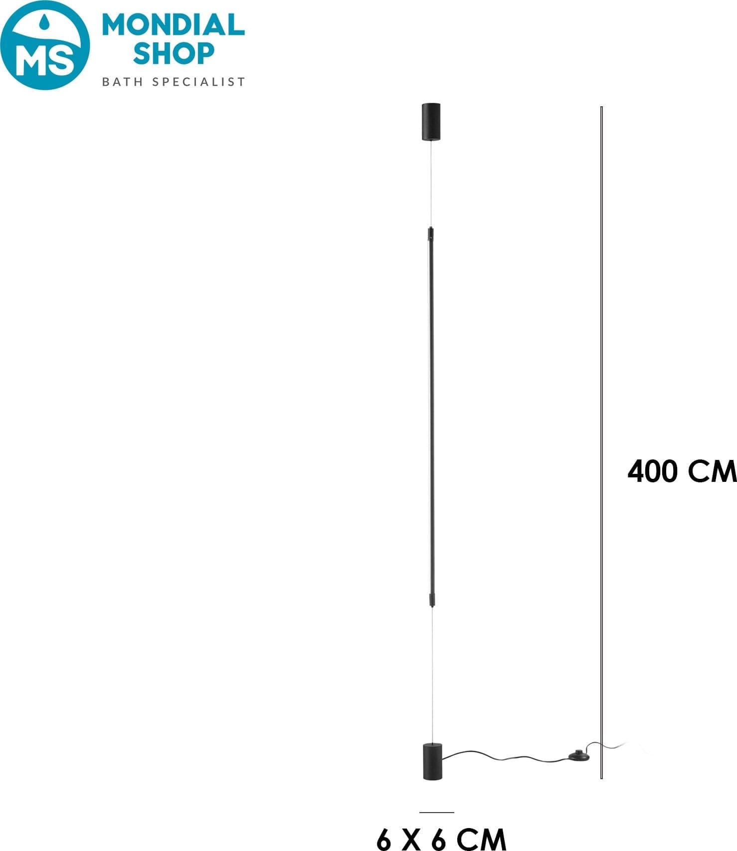 Lampada piantana da terra Disponibile in 3 varianti Design verticale 15W - 3