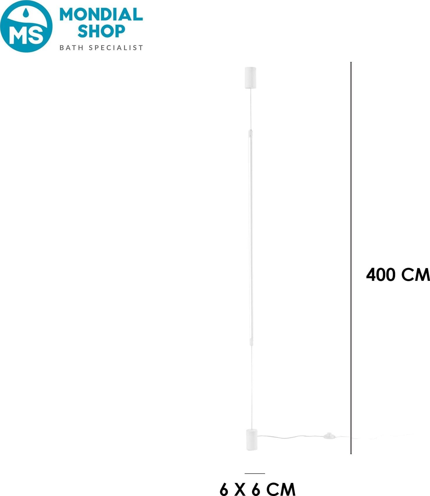 Lampada piantana da terra Disponibile in 3 varianti Design verticale 15W - 8
