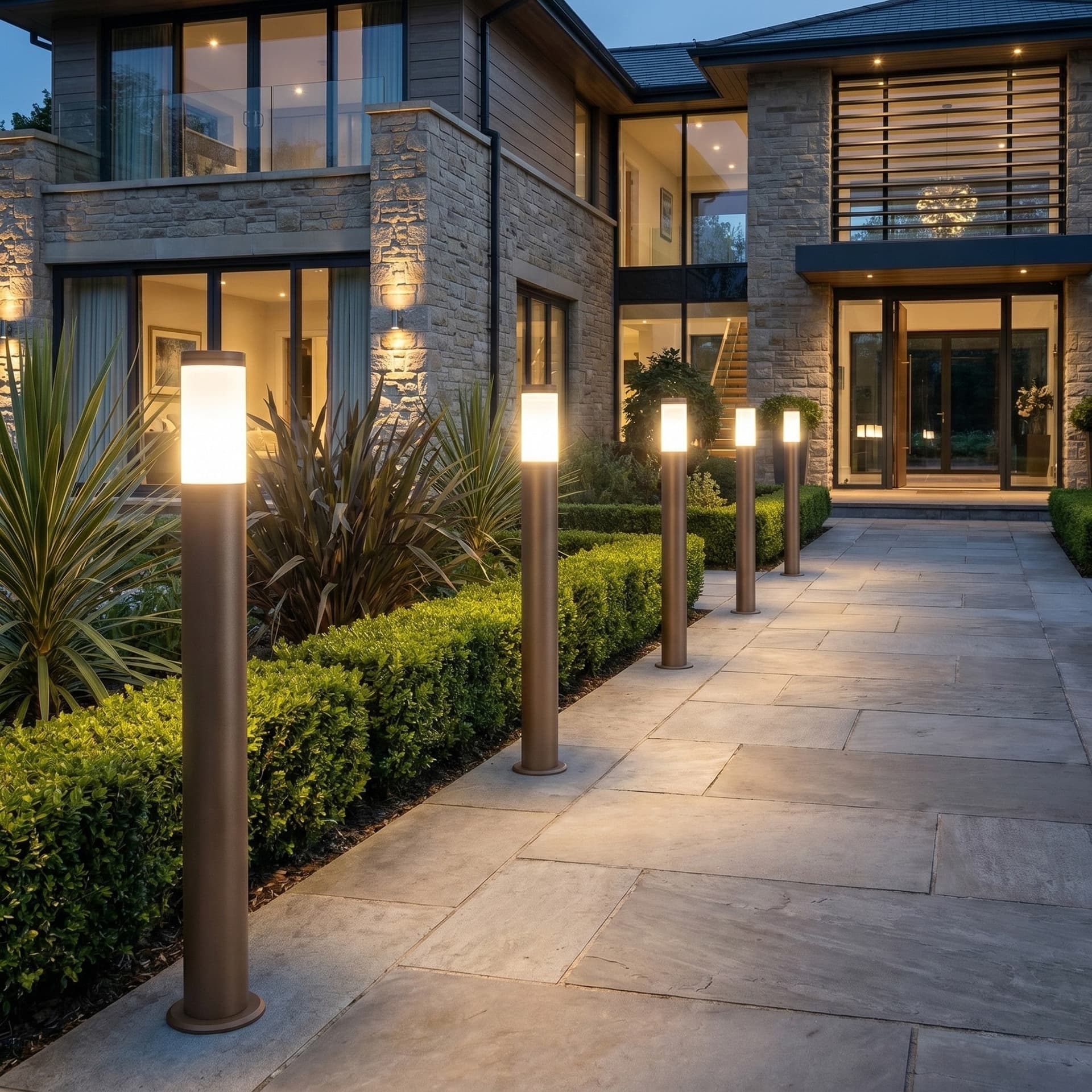 Paletto per illuminazione esterna H110CM Disponibile in 3 varianti IP44 - 12