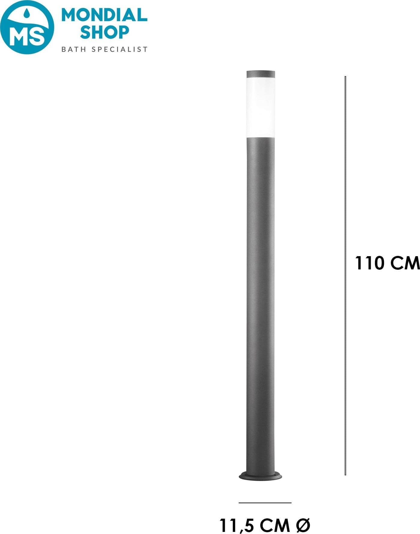 Paletto per illuminazione esterna H110CM Disponibile in 3 varianti IP44 - 3