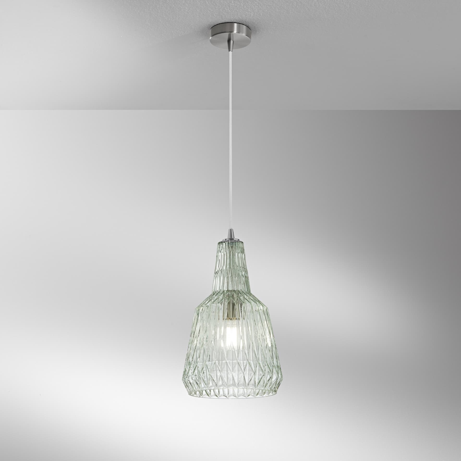 Lampadario a Sospensione moderna in vetro sfaccettato Disponibile in 4 varianti 1XE27 - 16