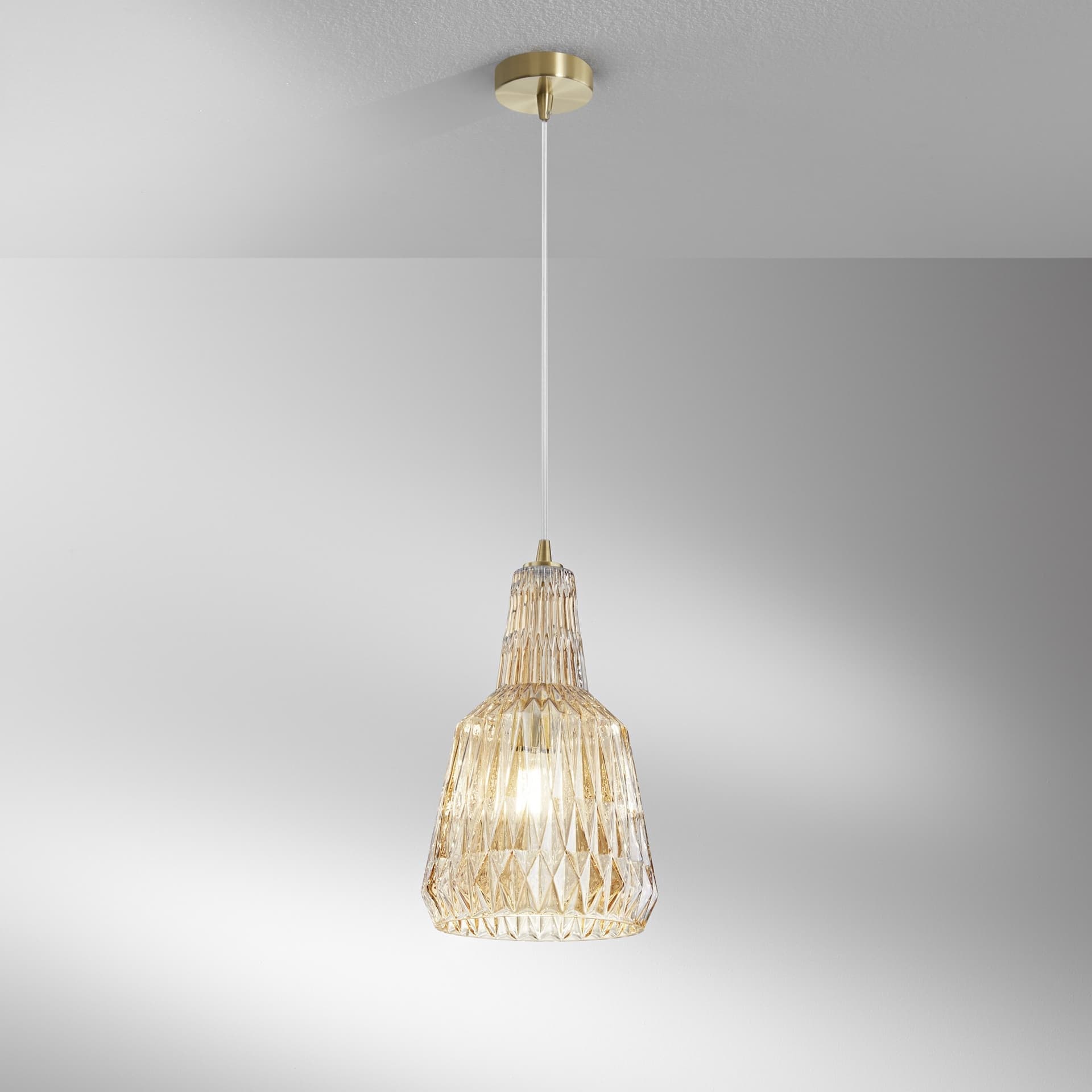 Lampadario a Sospensione moderna in vetro sfaccettato Disponibile in 4 varianti 1XE27 - 4