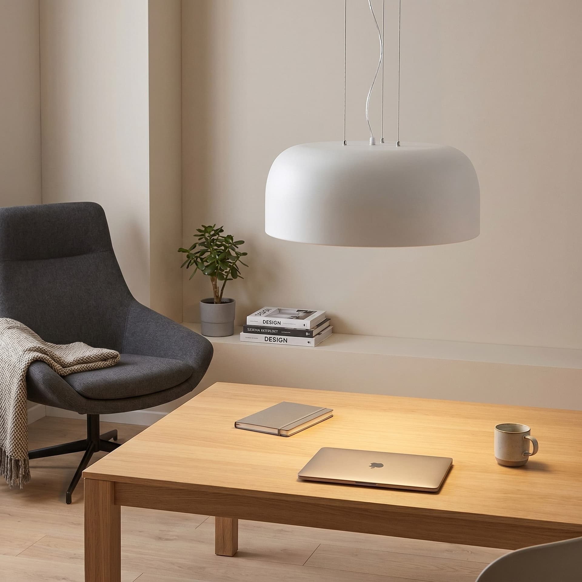 Lampadario a sospensione Disponibile in bianco o bronzo 4XE27 Design moderno - 2