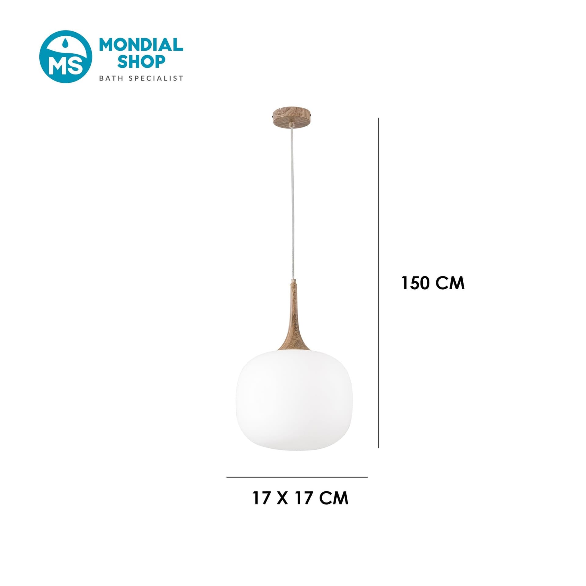 Lampadario Singolo Disponibile in bianco o grigio nero Stile industrial chic Vetro trasparente - 8