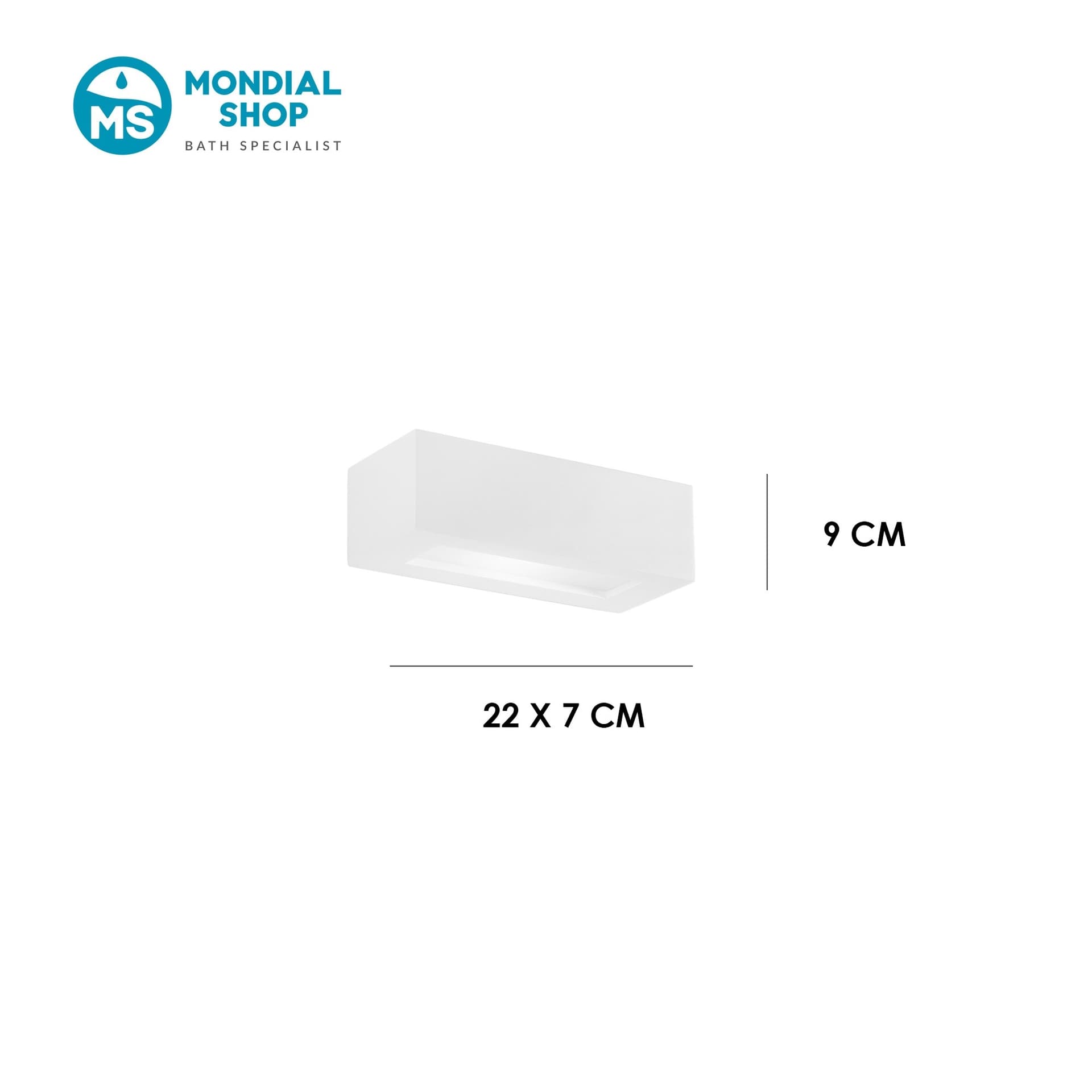 Applique in Gesso Verniciabile In 2 Misure E14 - 4