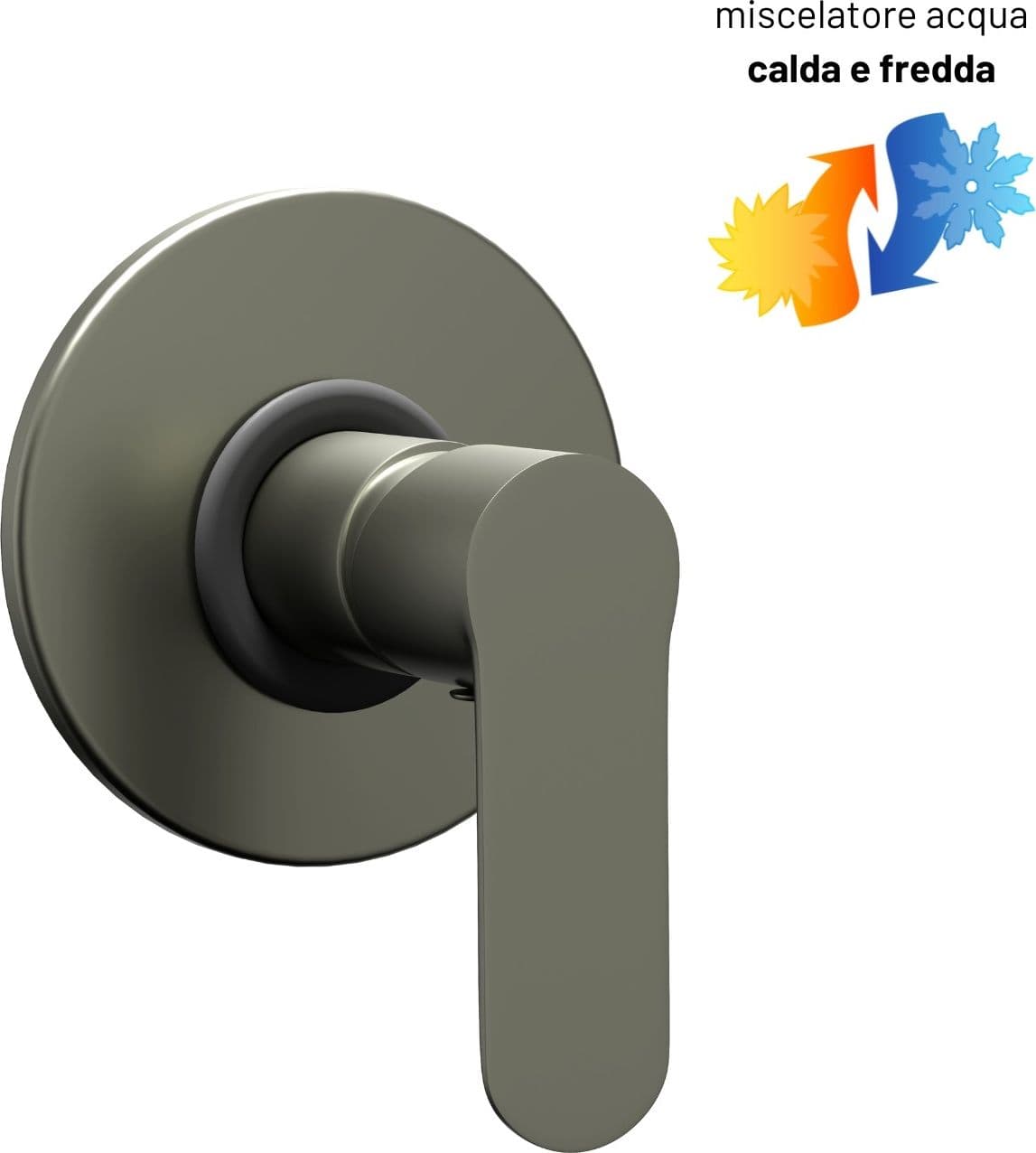 Miscelatore Doccia Incasso Oceania Ottone Canna Di Fucile - 2