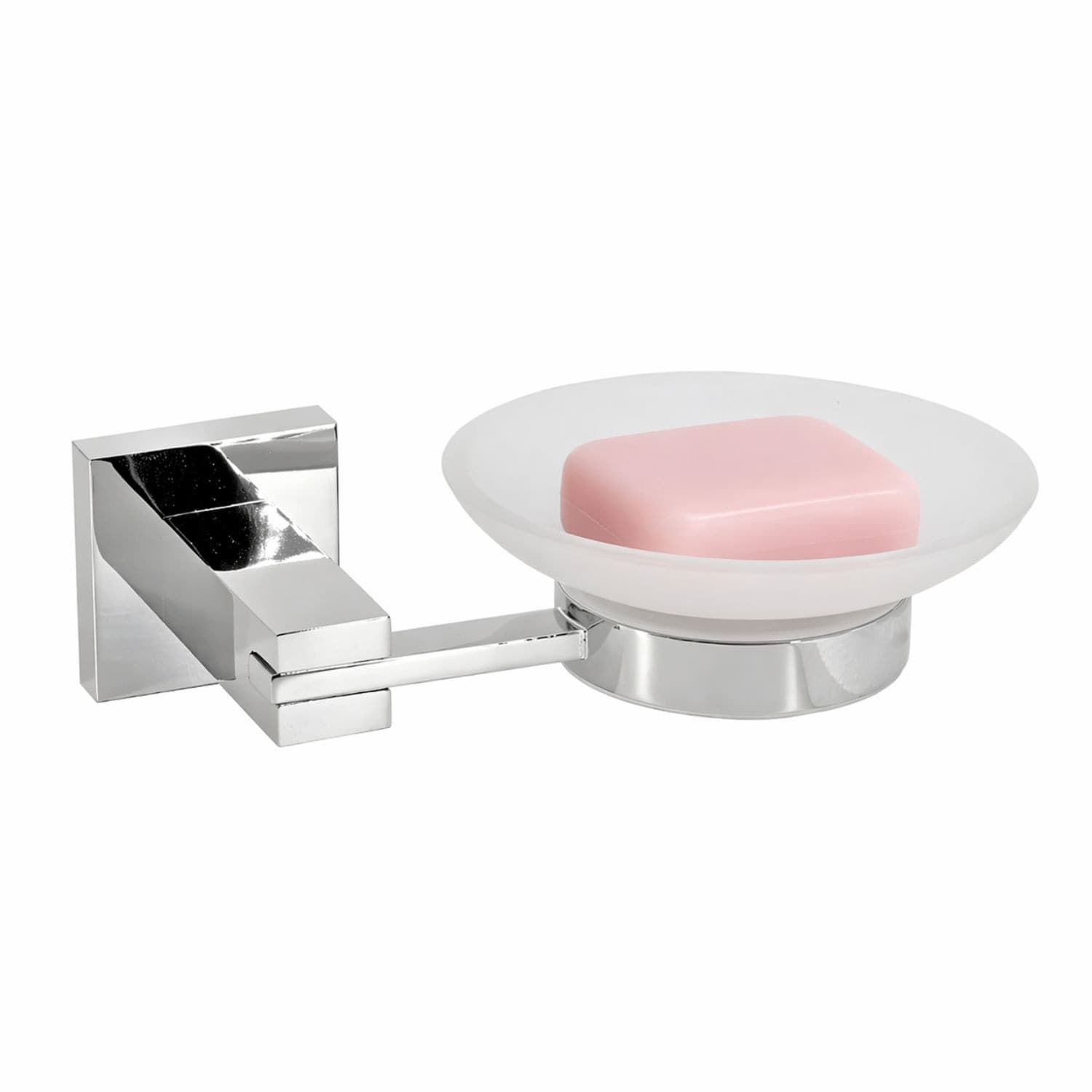 Porta Sapone In Ottone Cromato Lucido Per Bagno Linea Calendula - 3