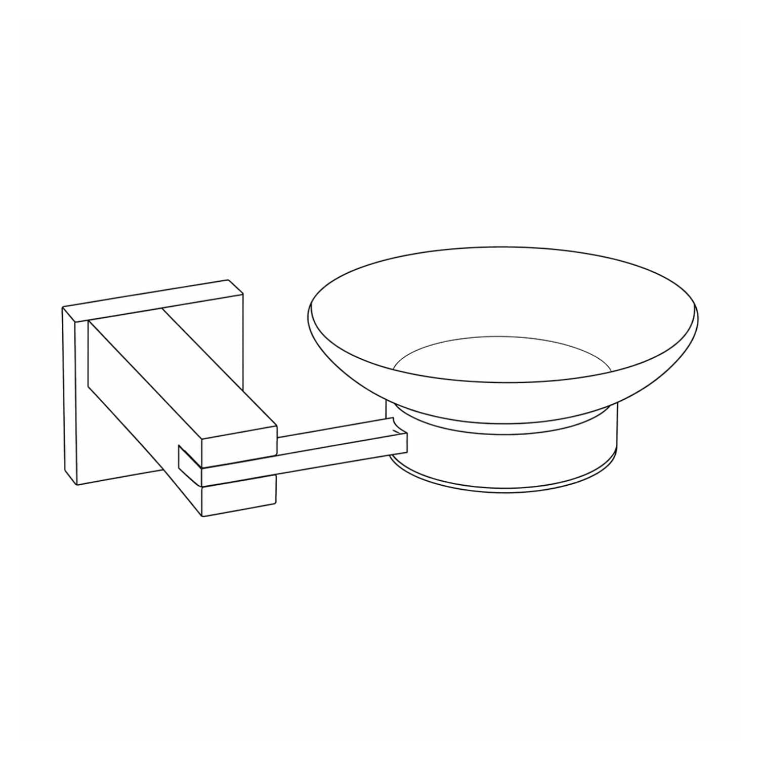 Porta Sapone In Ottone Cromato Lucido Per Bagno Linea Calendula - 7