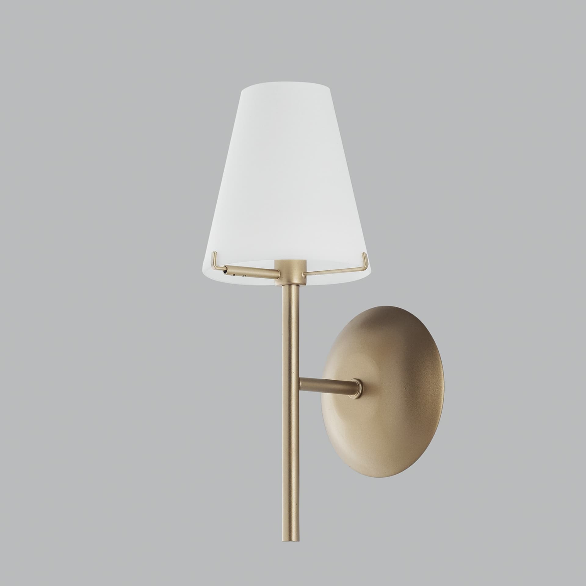 Applique Moderna Oro con Paralume Bianco G9 - 2