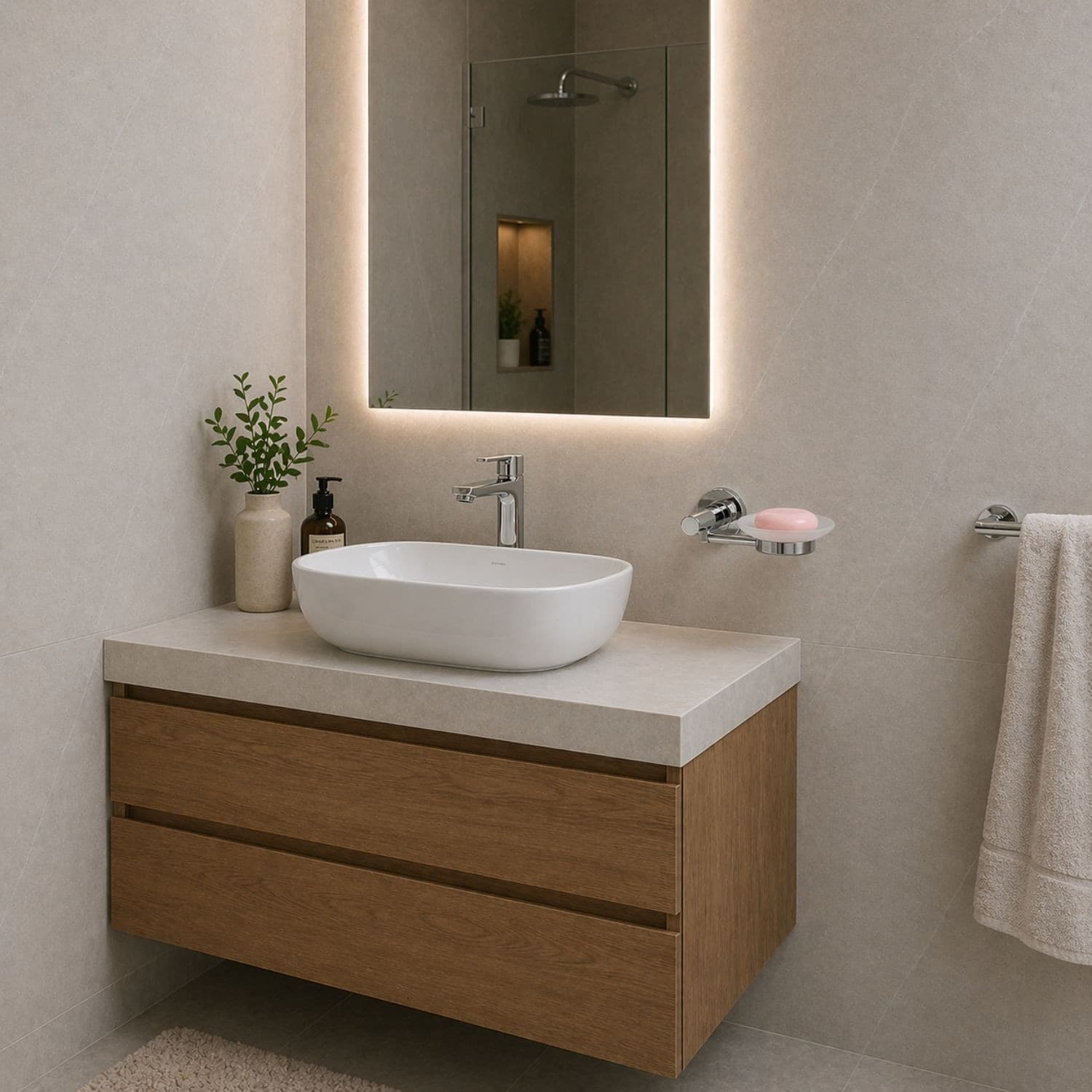 Porta Sapone In Ottone Cromato Lucido Per Bagno Serie Luparia - 4