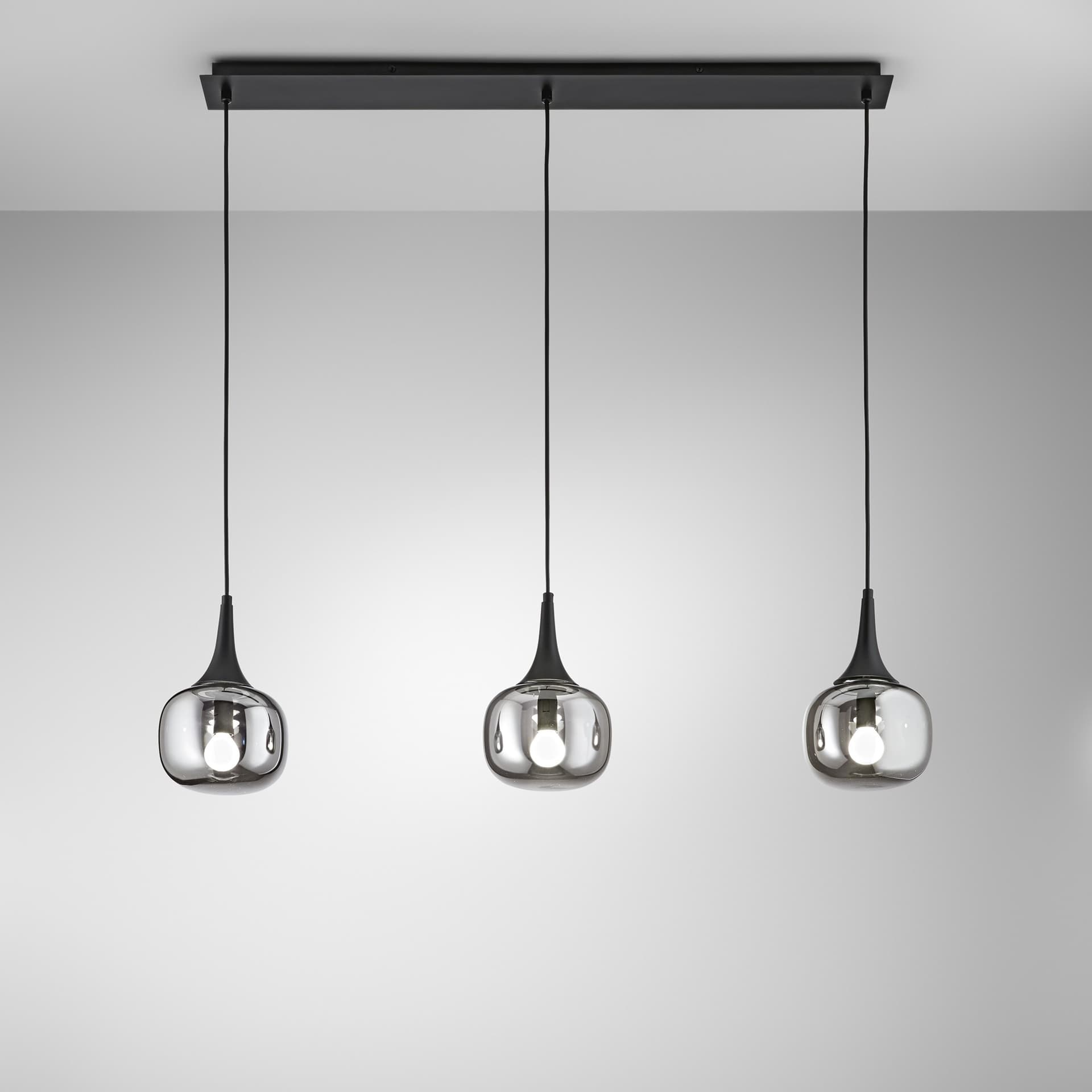 SOSPENSIONE JAIPUR FUME'/NERA 3XE14 97X150CM - 2