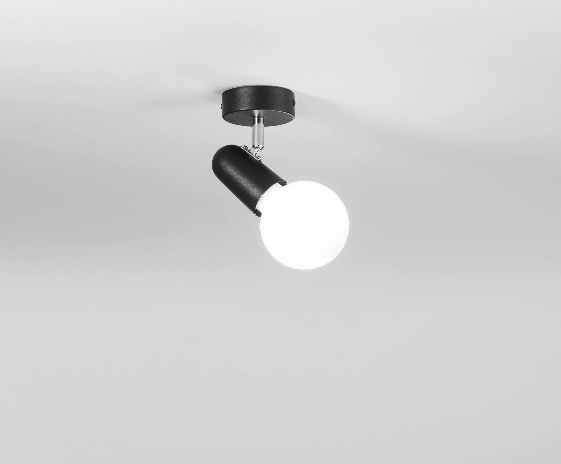 Applique Spot singolo da soffitto Bianco o Nero Snodabile - 4