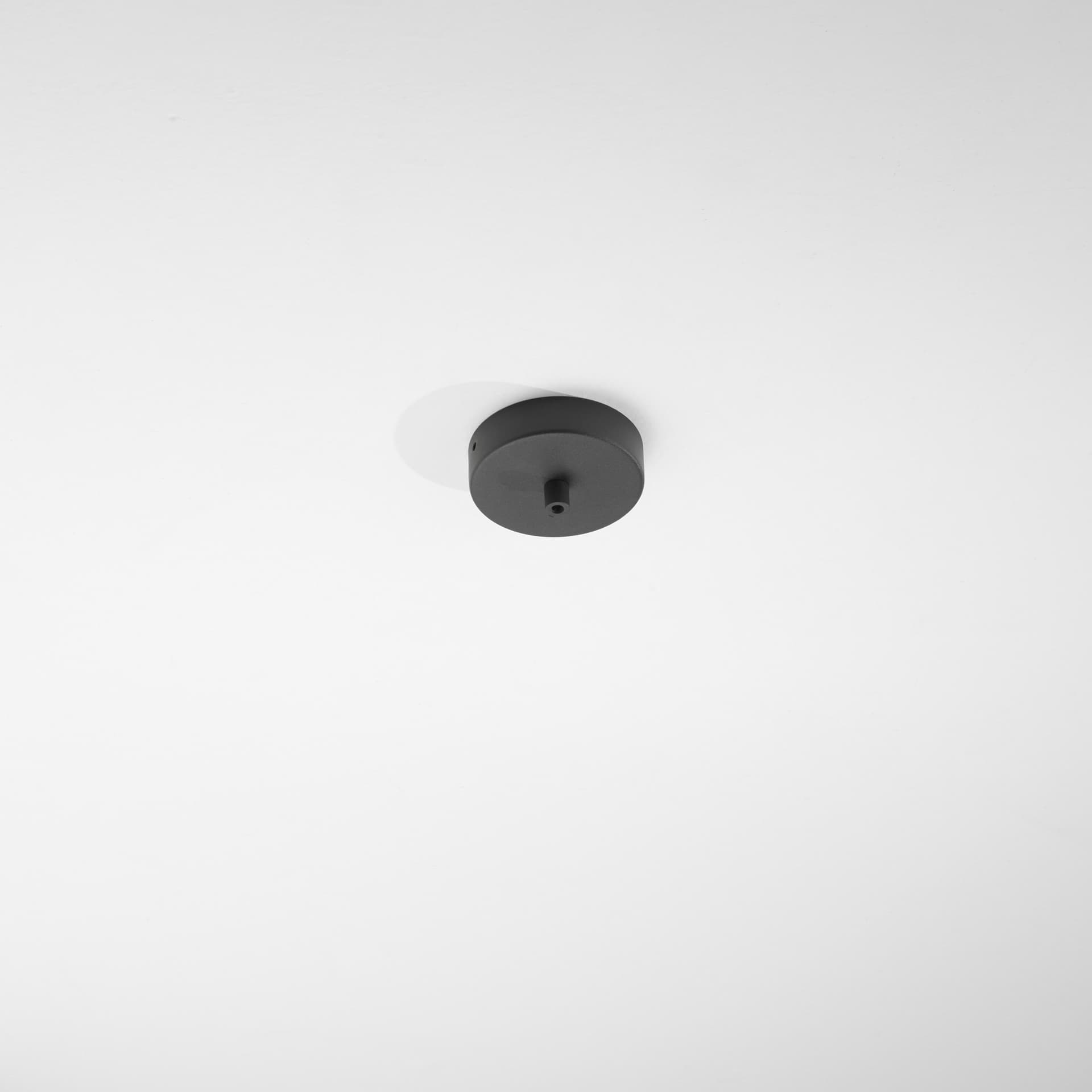MONTATURA TONDA NERA A 1 FORO 10X4CM - 2