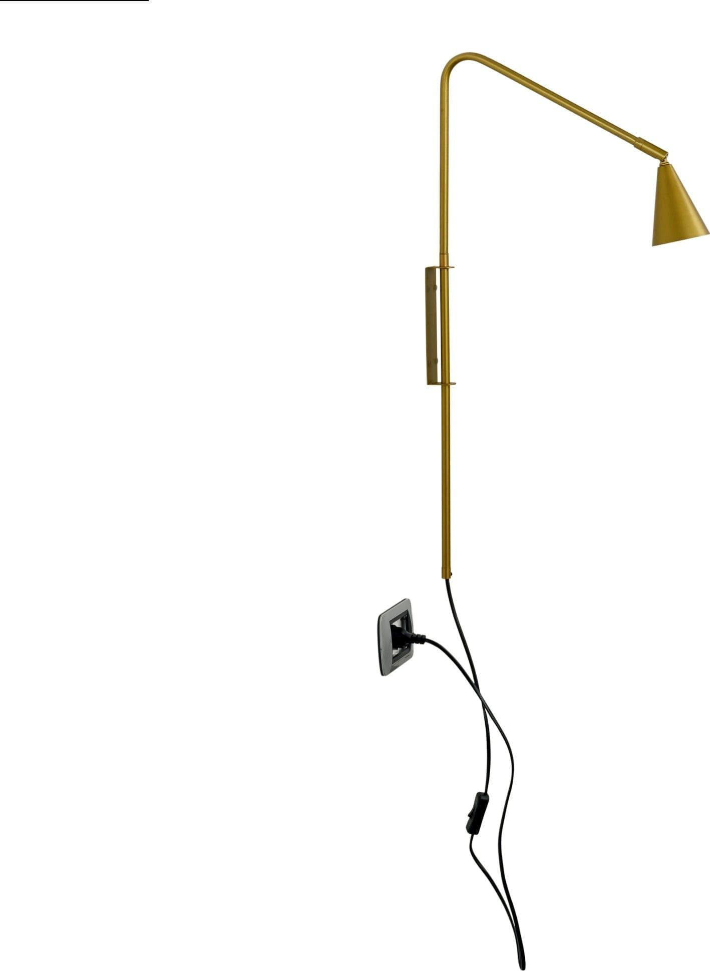 Applique Moderna da Parete in Oro, Bianco o Nero - 1