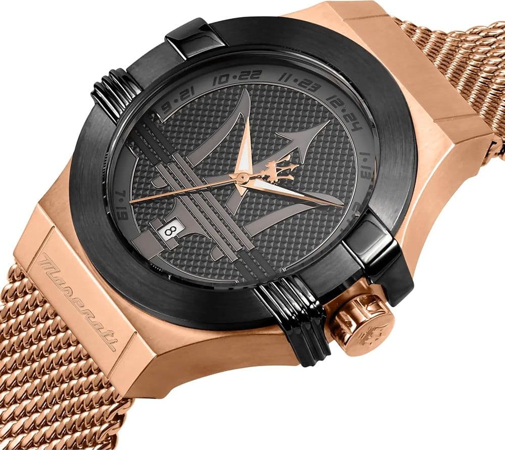 Maserati Potenza – Orologio Uomo Oro Rosa e Nero (R8853108009) - 3