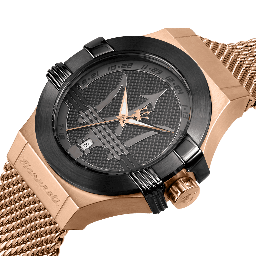 Maserati Potenza – Orologio Uomo Oro Rosa e Nero (R8853108009) - 4