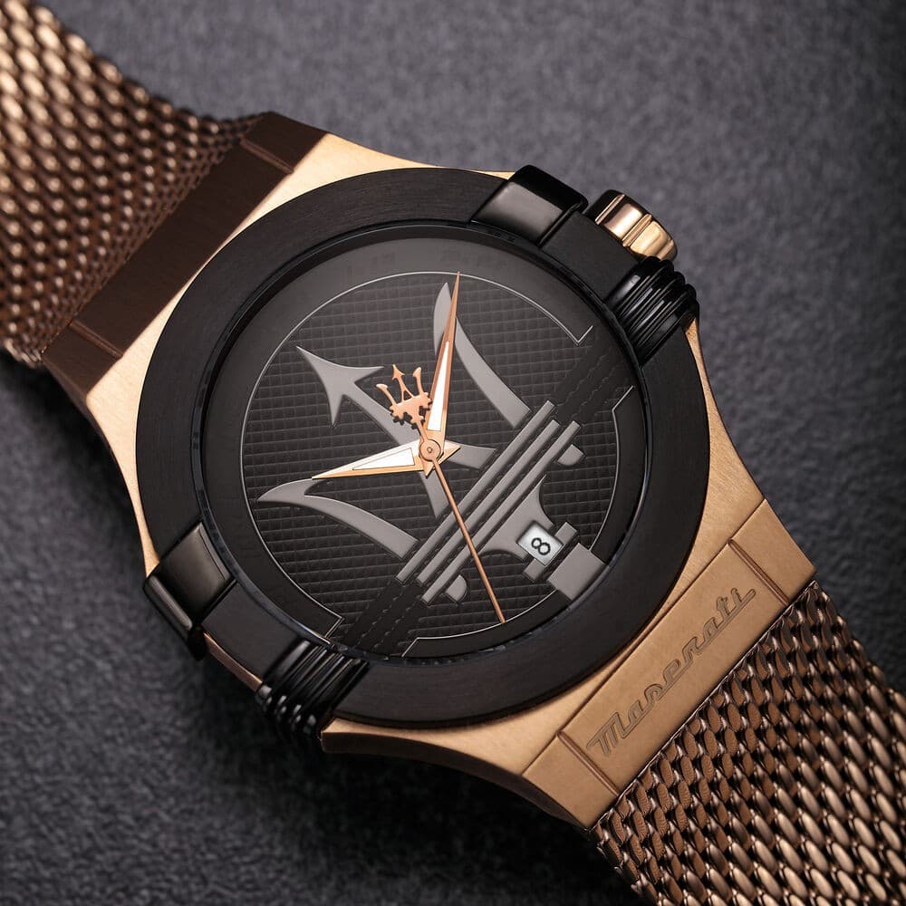 Maserati Potenza – Orologio Uomo Oro Rosa e Nero (R8853108009) - 8