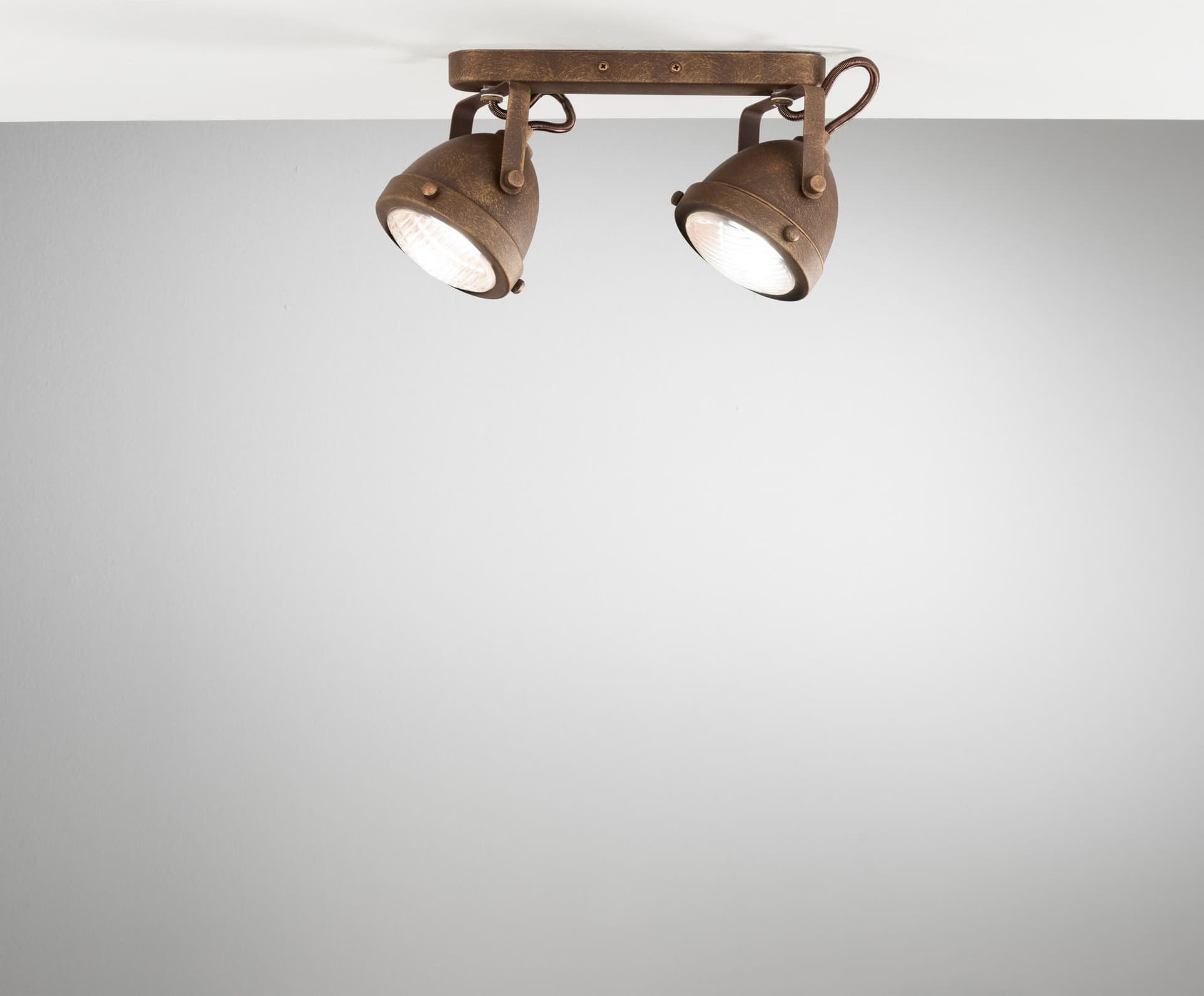 Applique Vintage da Soffitto Orientabile Ruggine - 2