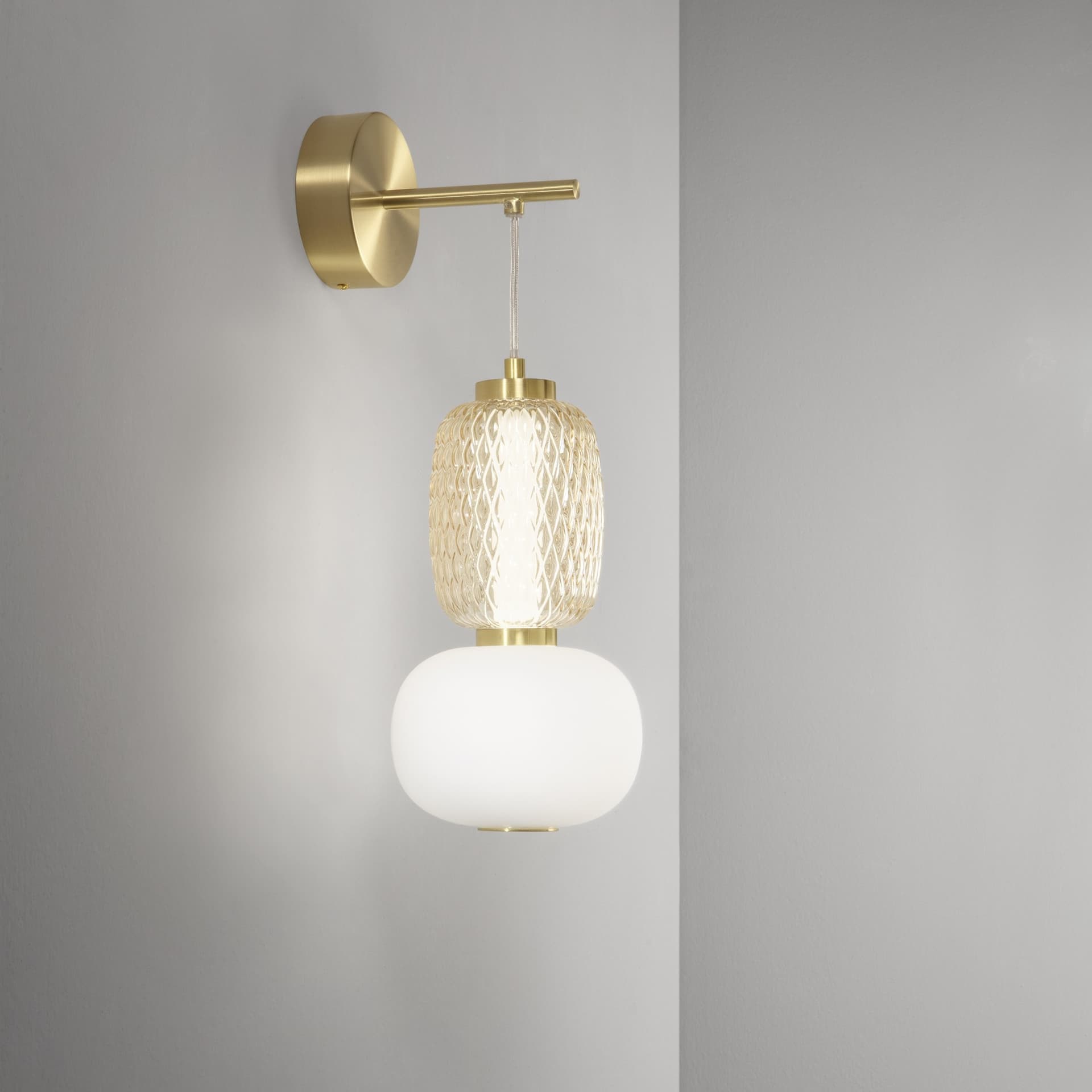 Applique da Parete Oro LED Design pendente - 2