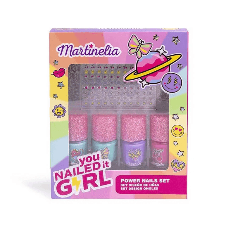 Martinelia - Beauty Super Girl Power Nails Set smalto per unghie  e adesivi (85413) - 3