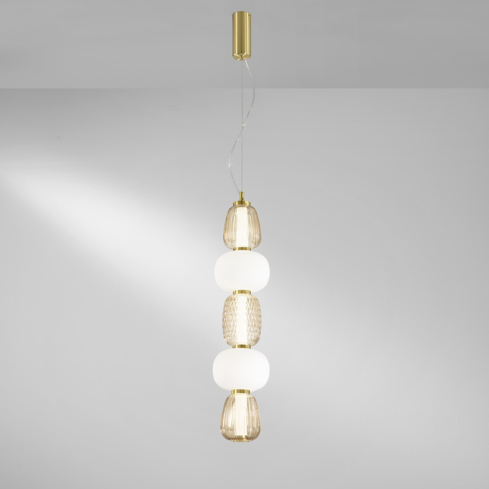 SOSPENSIONE LED TOTEM ORO 36W 3800LM 3000K 17X241CM - 2
