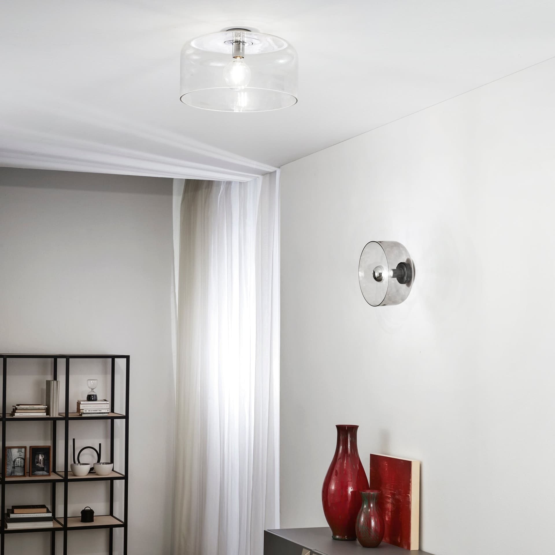 PLAFONIERA GIBUS TRASPARENTE 1XE27 40X40X23CM - 2