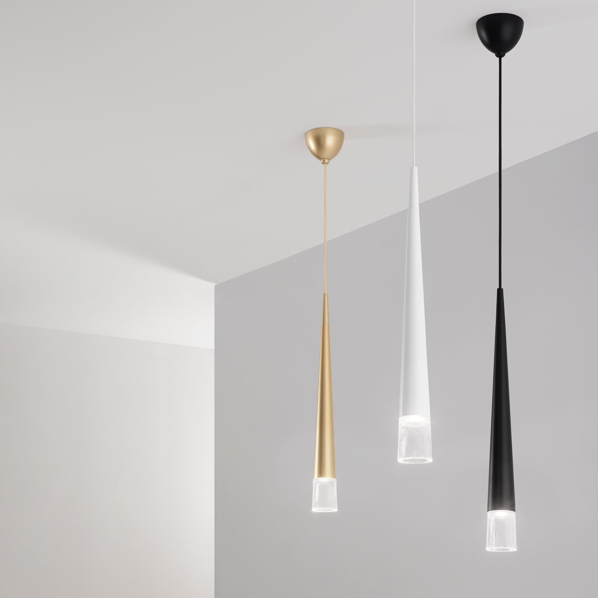 SOSPENSIONE LANCELOT ORO 1XGU10 6X181CM - 2