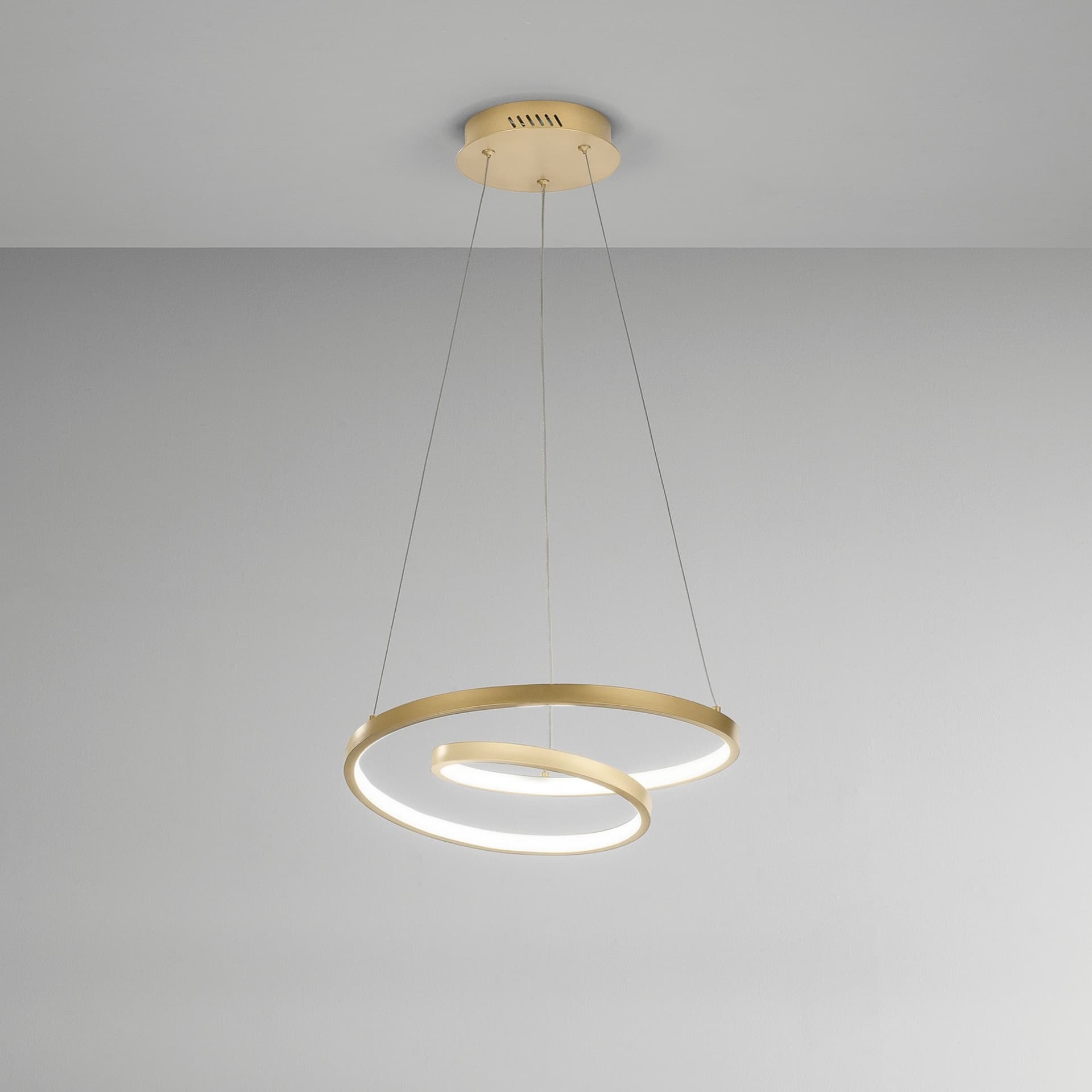 SOSPENSIONE LED LIEVE ORO 30W 4000LM CCT 40X6,5X150CM - 2