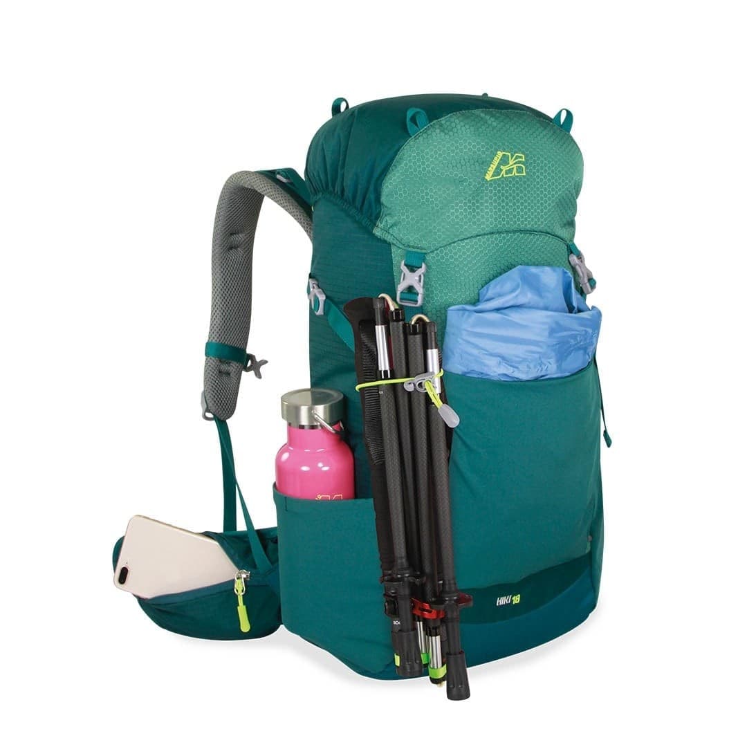 Marsupio Hiki 18 – Zaino Trekking Compatto con Dorso AIR HOLES 100 PETROLIO - 2