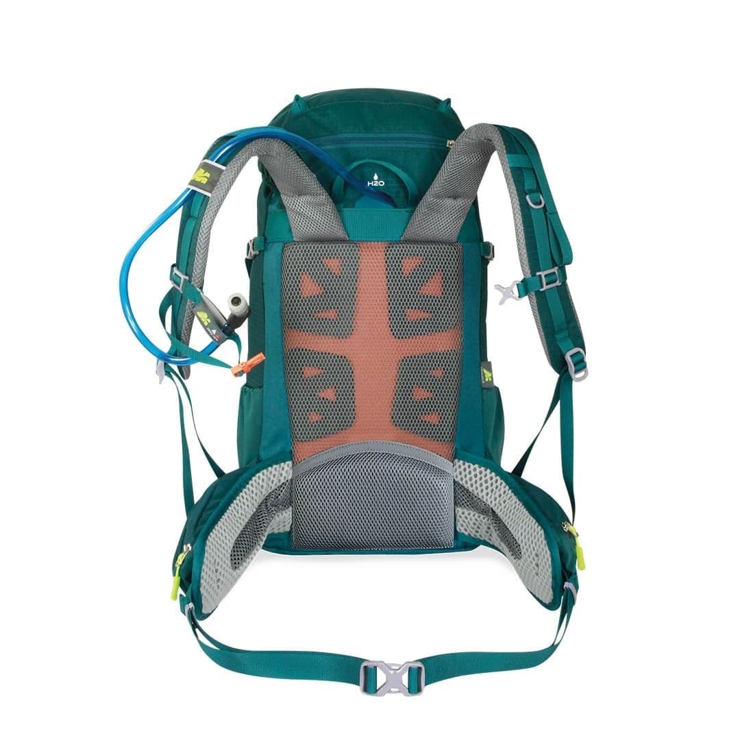 Marsupio Hiki 18 – Zaino Trekking Compatto con Dorso AIR HOLES 100 ROSSO - 2