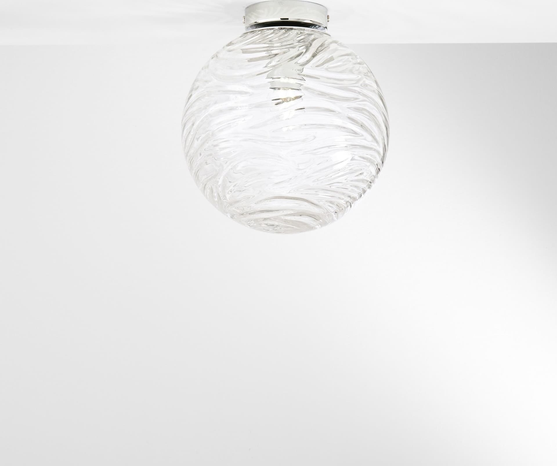 PLAFONIERA NEREIDE TRASPARENTE 1XE27 25X25CM - 2