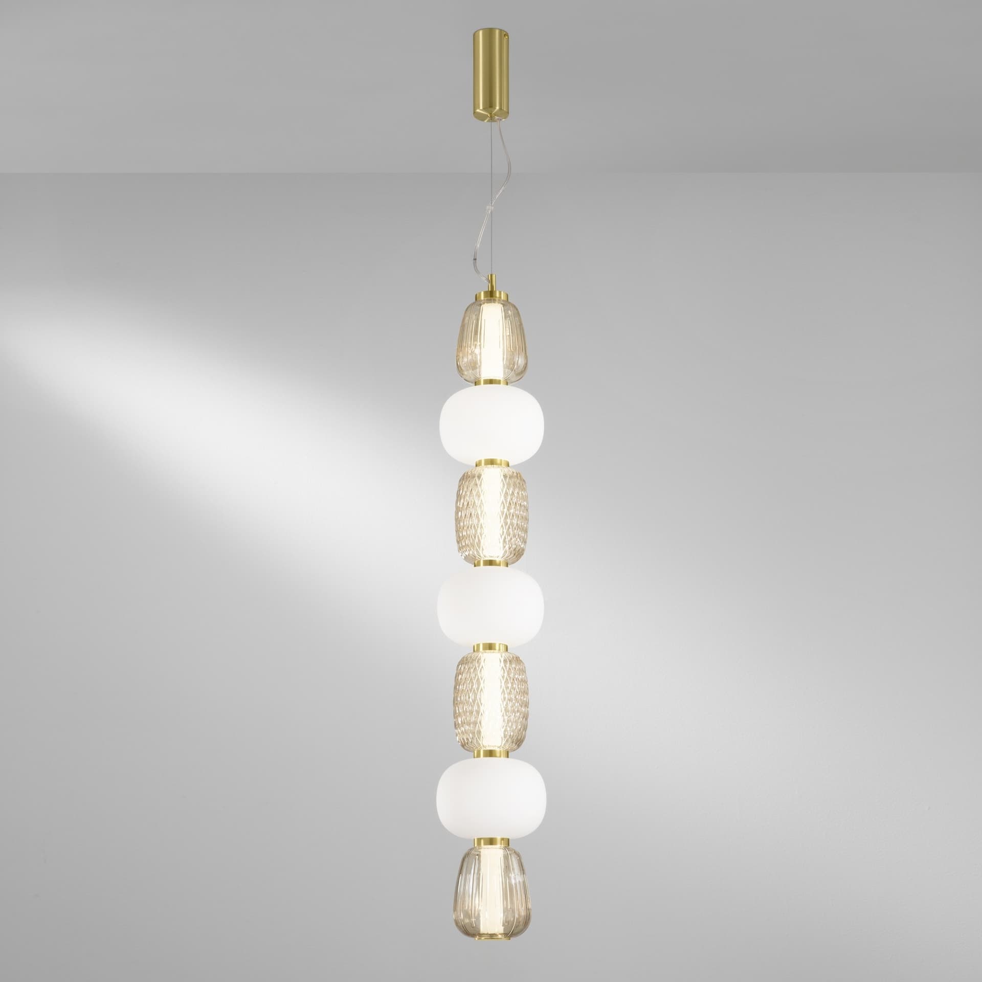SOSPENSIONE LED TOTEM ORO 42W 4500LM 3000K 17X163CM - 2