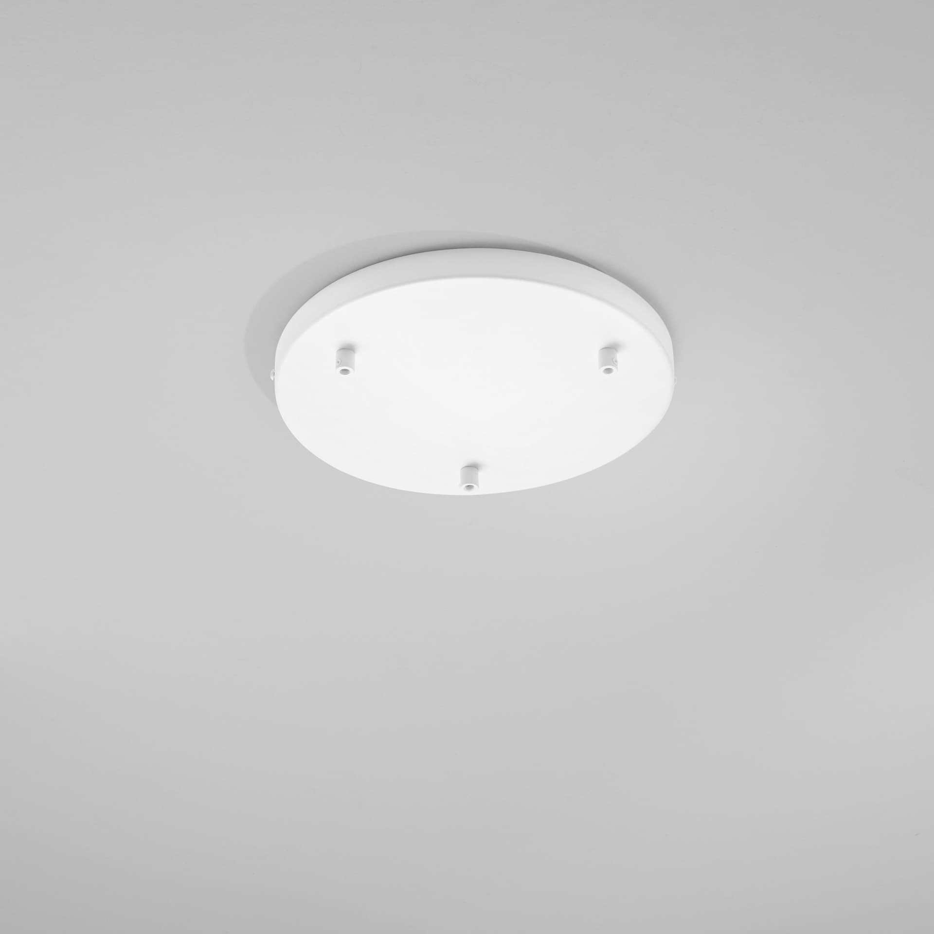 MONTATURA TONDA BIANCO A 3 FORI 32X4,1CM - 2