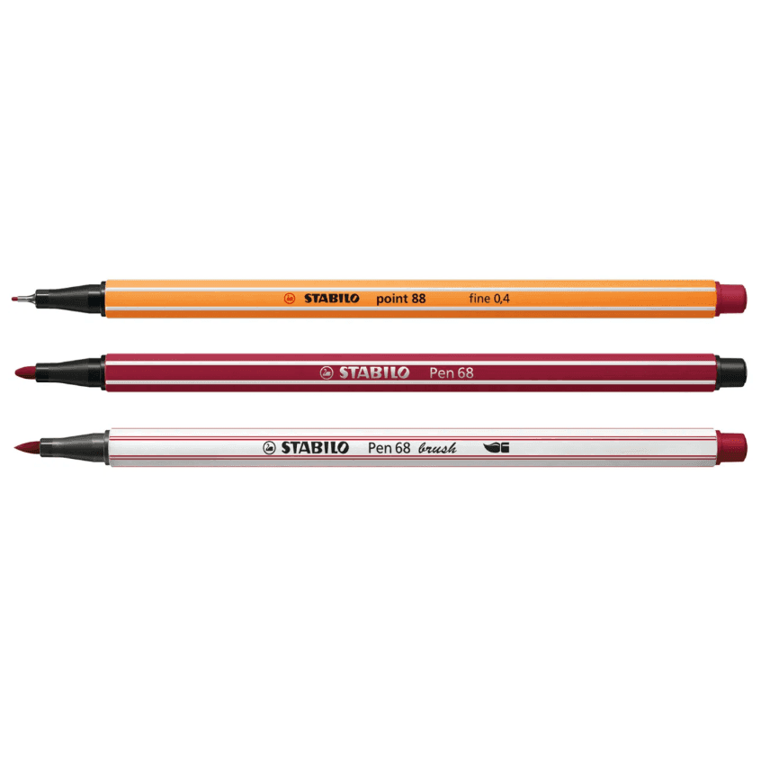 Stabilo - Creative Set Arty 30 Pezzi - con 10 fineliner point 88, 10 pennarelli Pen 68 brush e 10 pennarelli  Pen 68 (87-3432) - 3