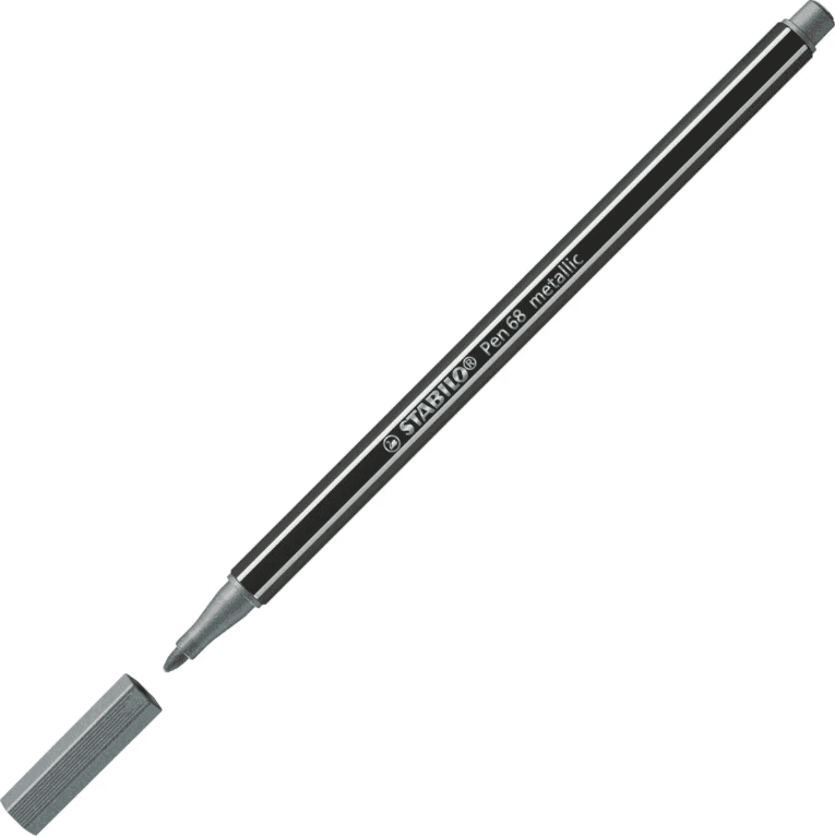 Stabilo - Pennarello Pen 68 Premium Metallizzato - Scatola in metallo con 8 colori (6808/8-32) - 3