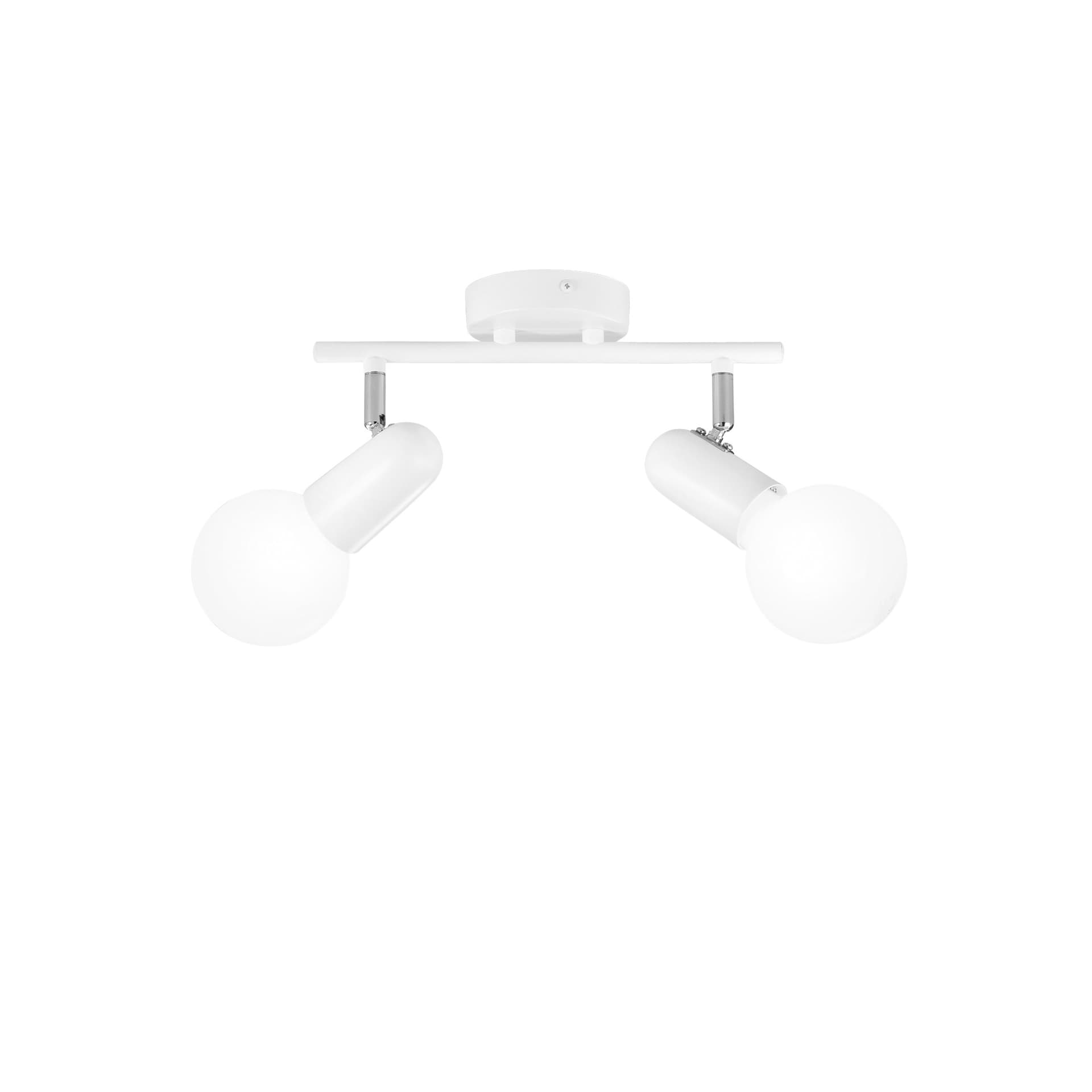 Applique Spot Orientabile Bianco o Nero 2XE27 - 6