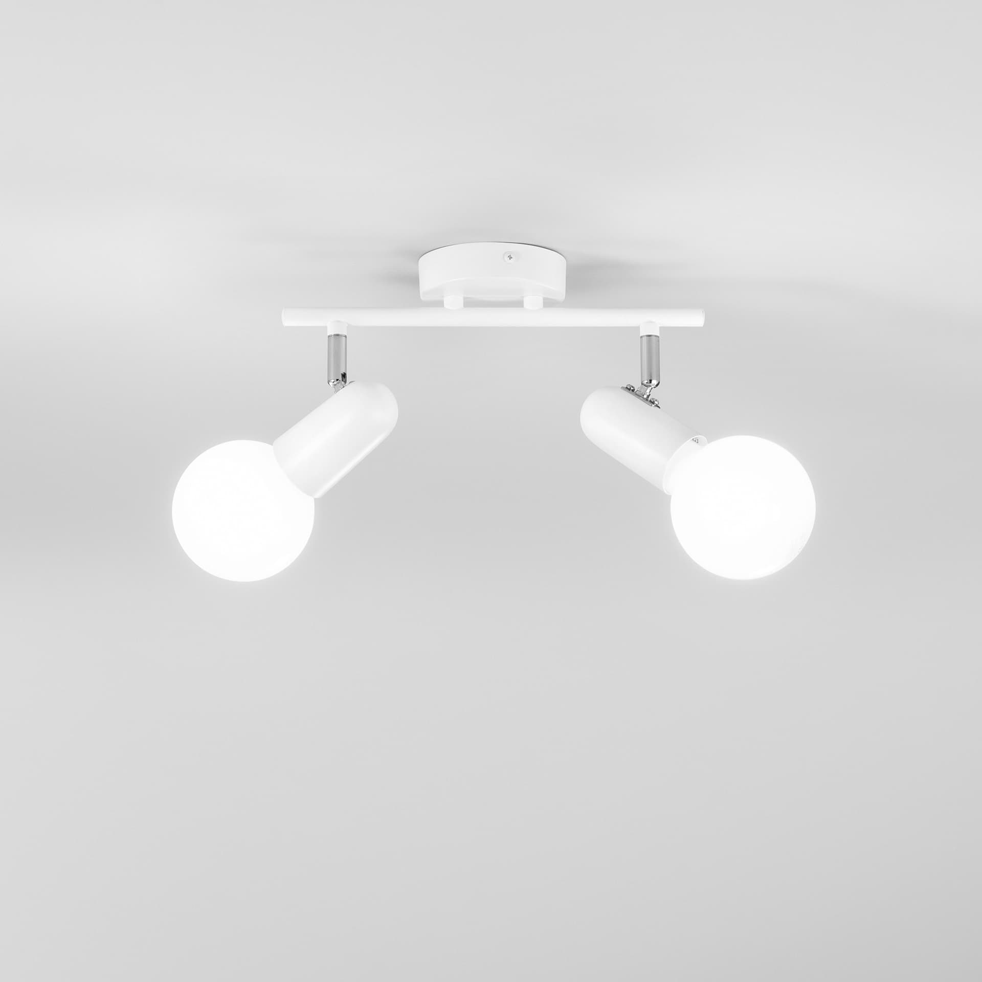 Applique Spot Orientabile Bianco o Nero 2XE27 - 2