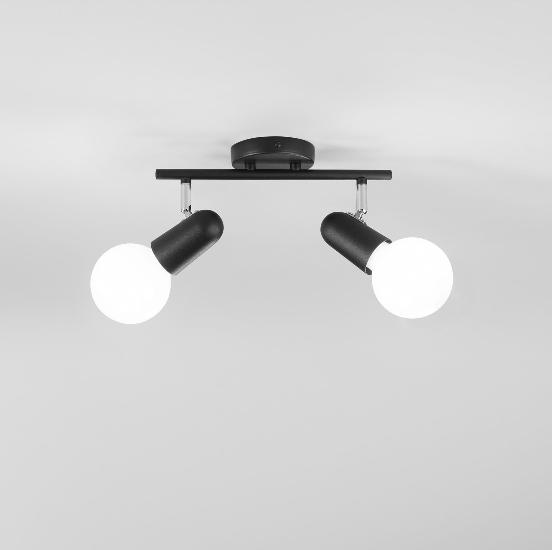 Applique Spot Orientabile Bianco o Nero 2XE27 - 4