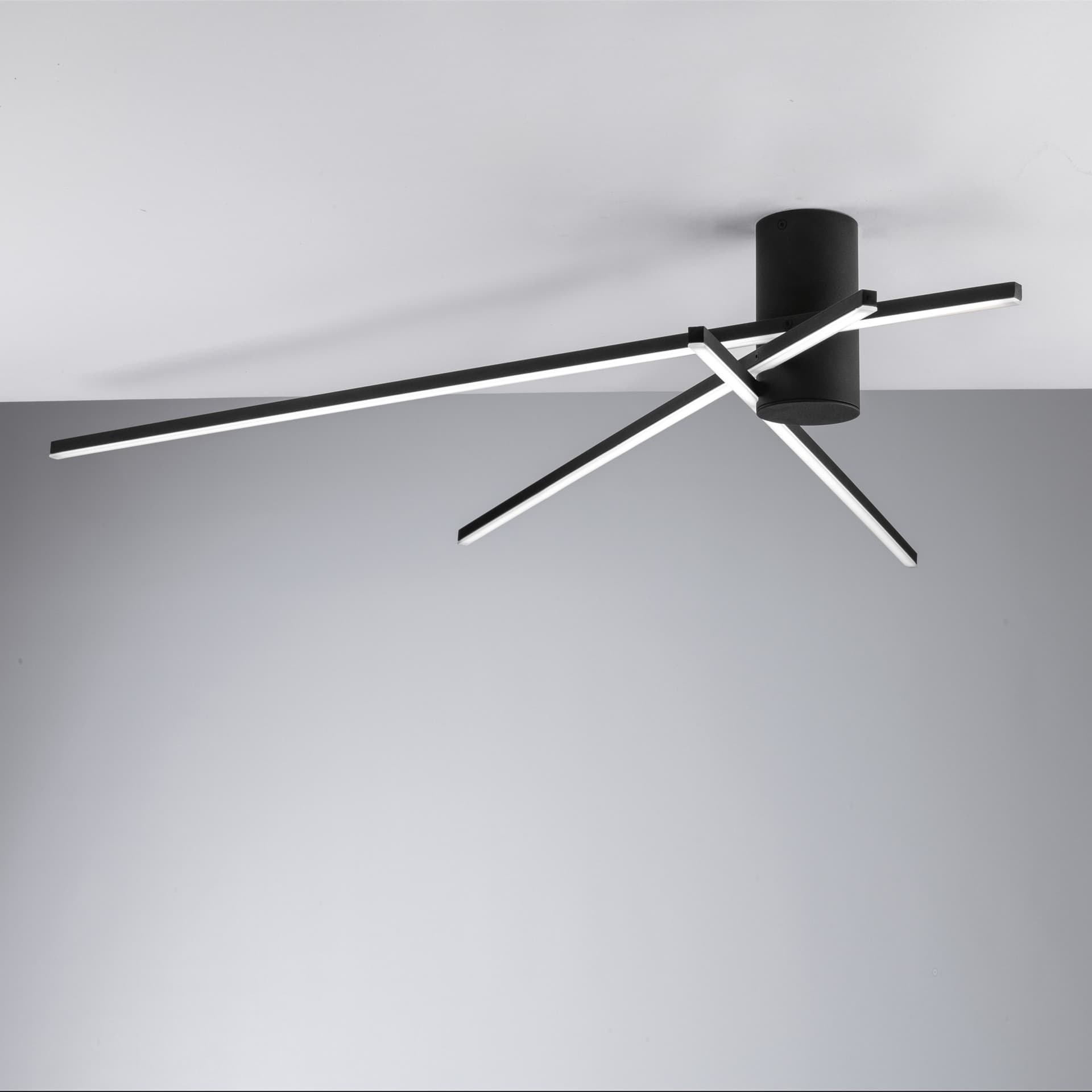 PLAFONIERA LED SHANGHAI NERA 27W 3750LM 3000K 92X100X14,5CM - 2