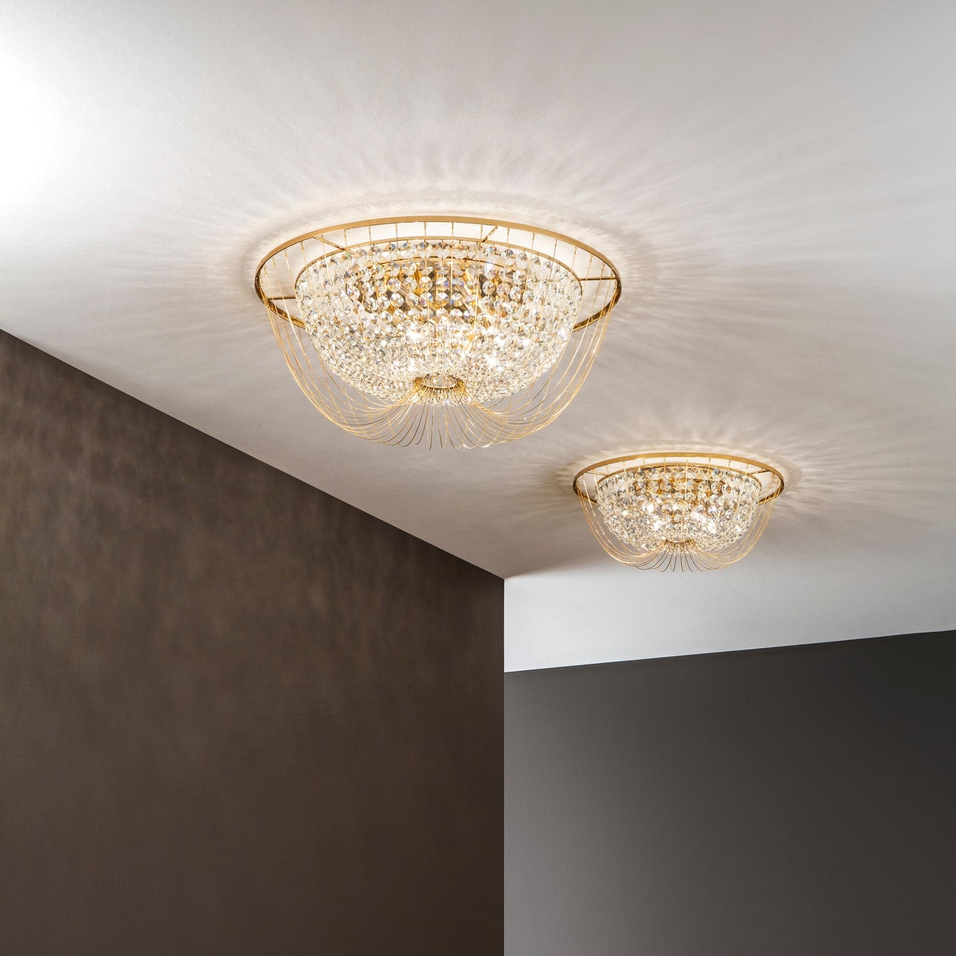 PLAFONIERA VIENNA ORO 4XE14 45X22CM - 2