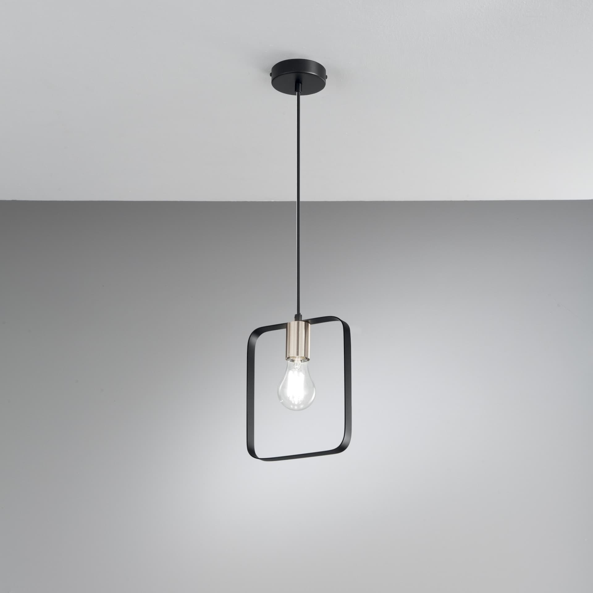 SOSPENSIONE SMITH NERA/ORO 1XE27 19,5X10X160CM - 2